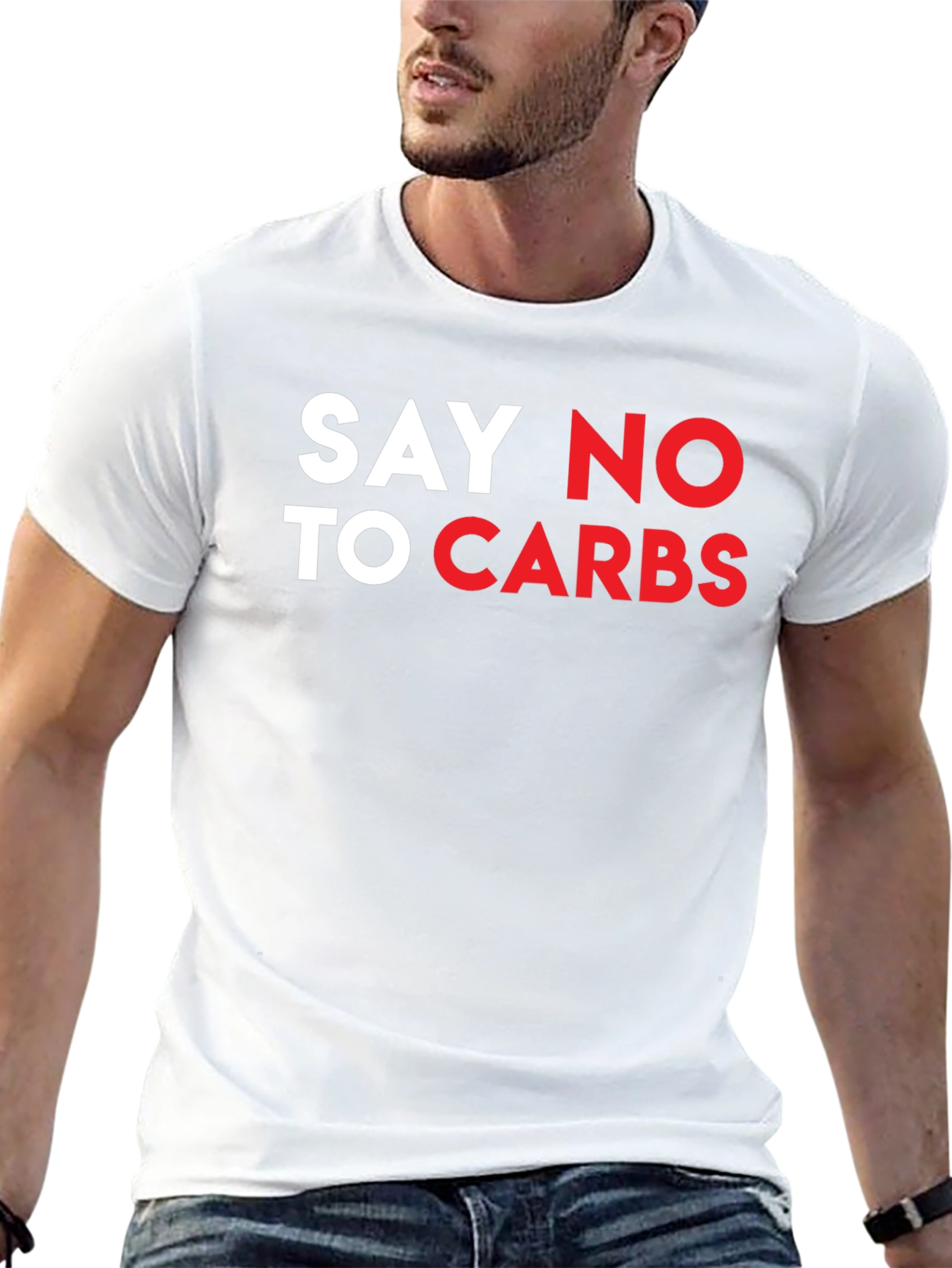 Say No To Carbs T-Shirt - Black
