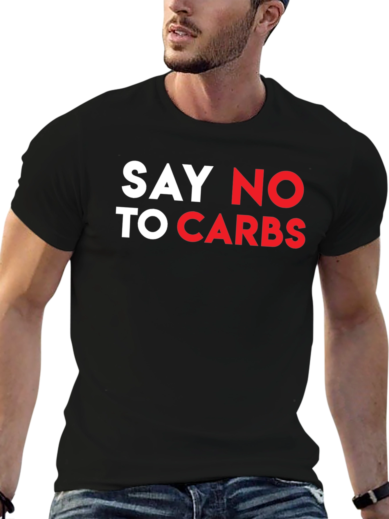 Say No To Carbs T-Shirt - Black