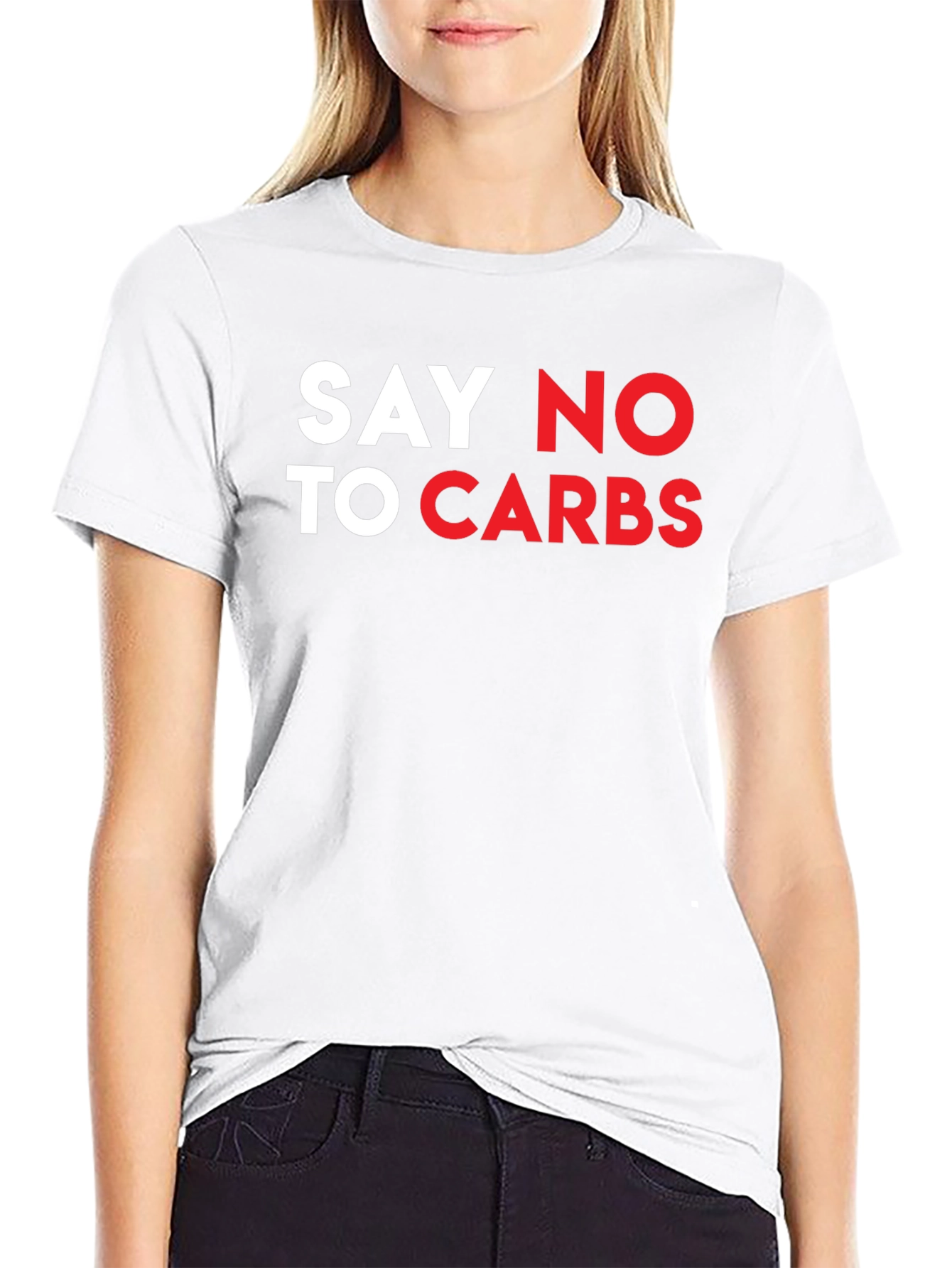 Say No To Carbs T-Shirt - Black