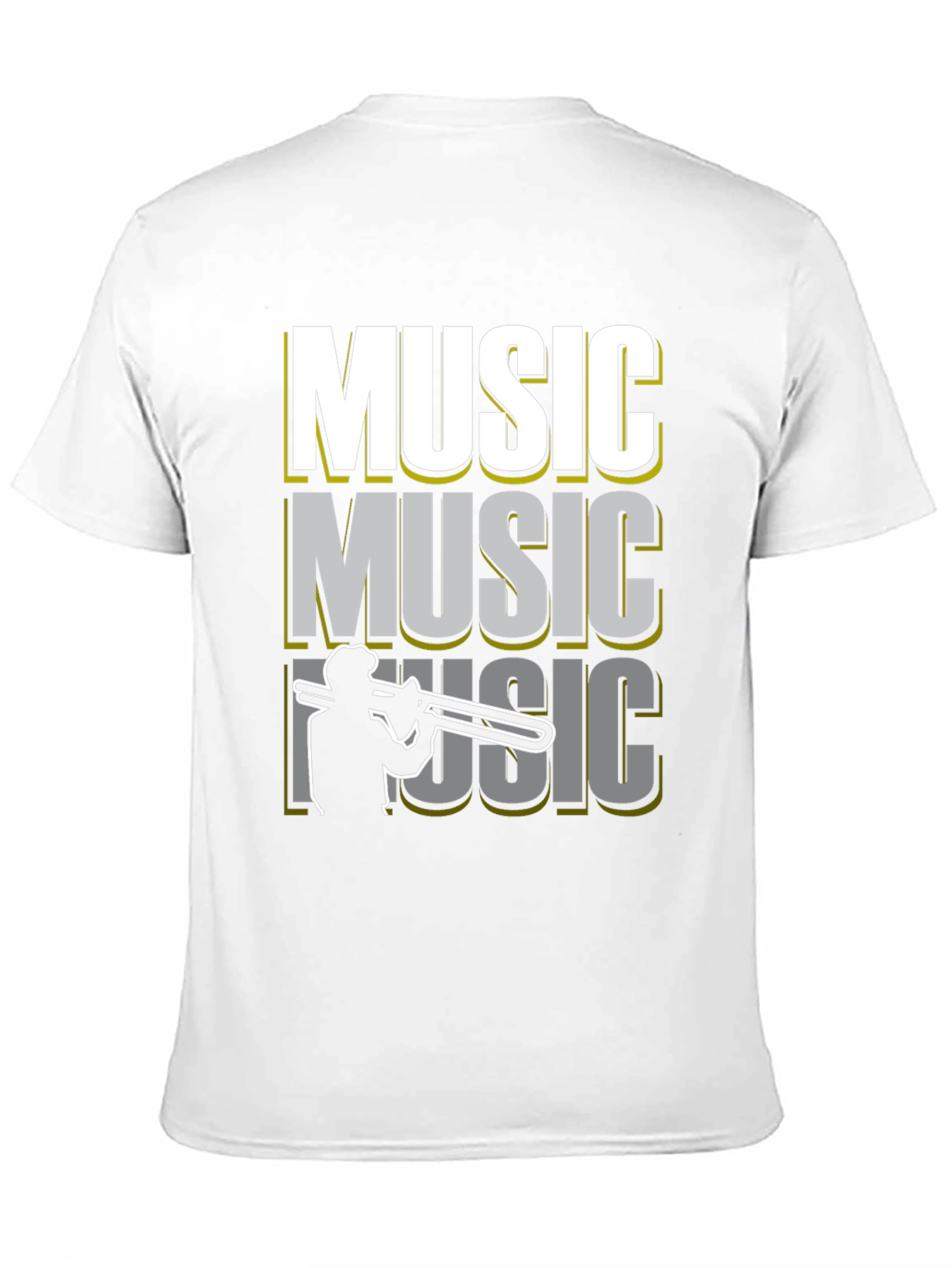 Cool Music Trombone Graphic T-Shirt