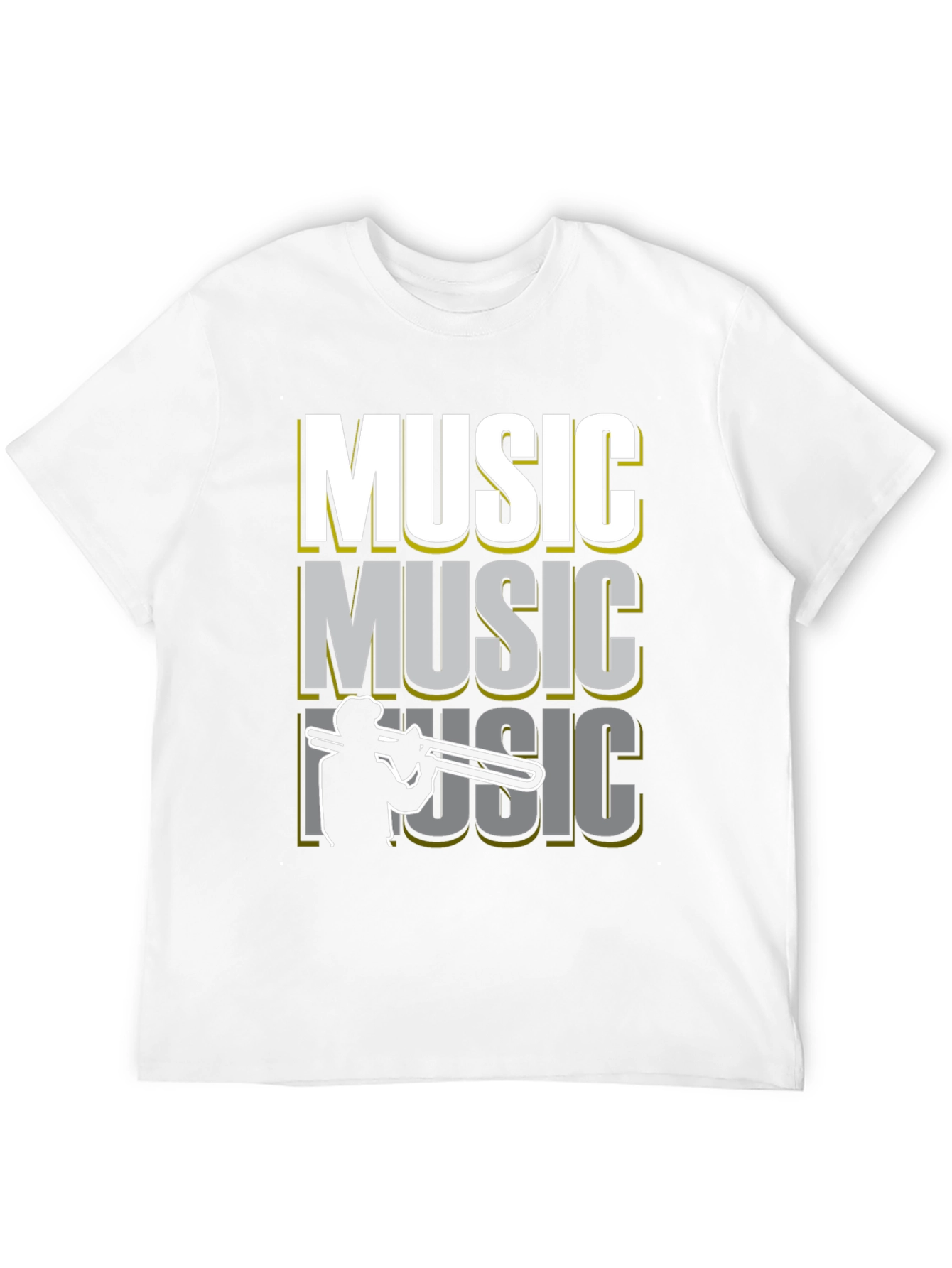Cool Music Trombone Graphic T-Shirt