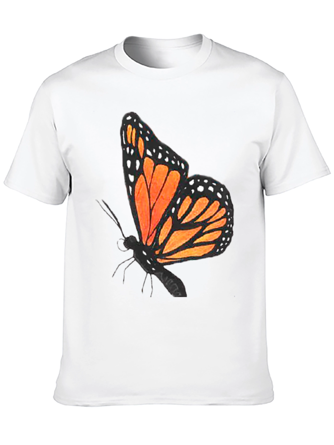 Butterfly Graphic T-Shirt - Black Casual Tee