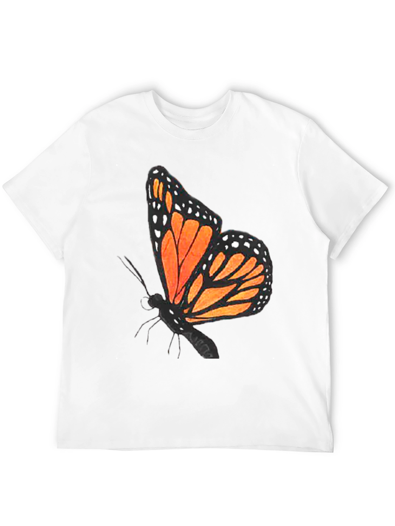 Butterfly Graphic T-Shirt - Black Casual Tee