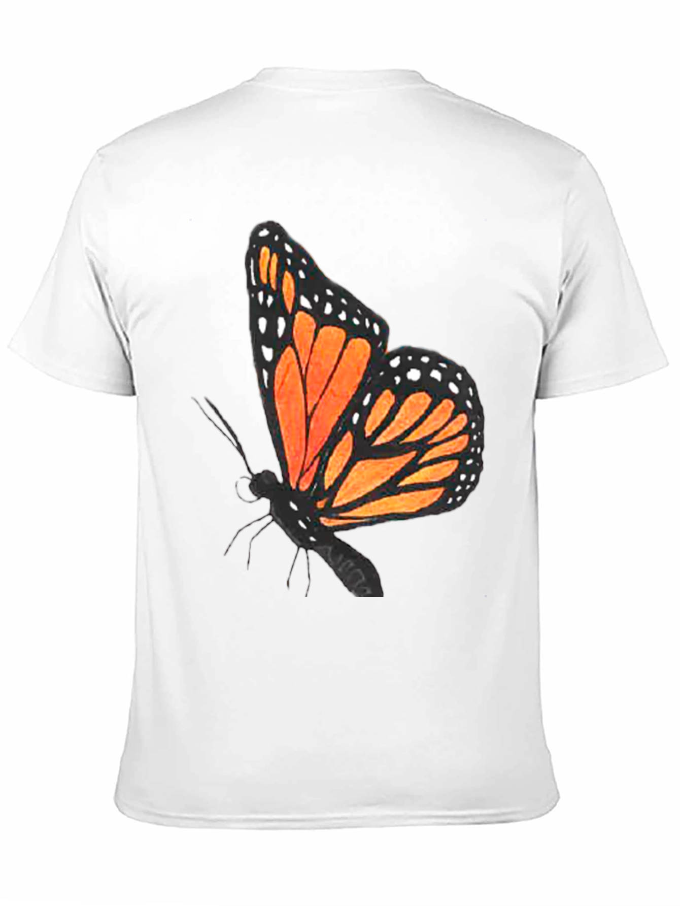 Butterfly Graphic T-Shirt - Black Casual Tee