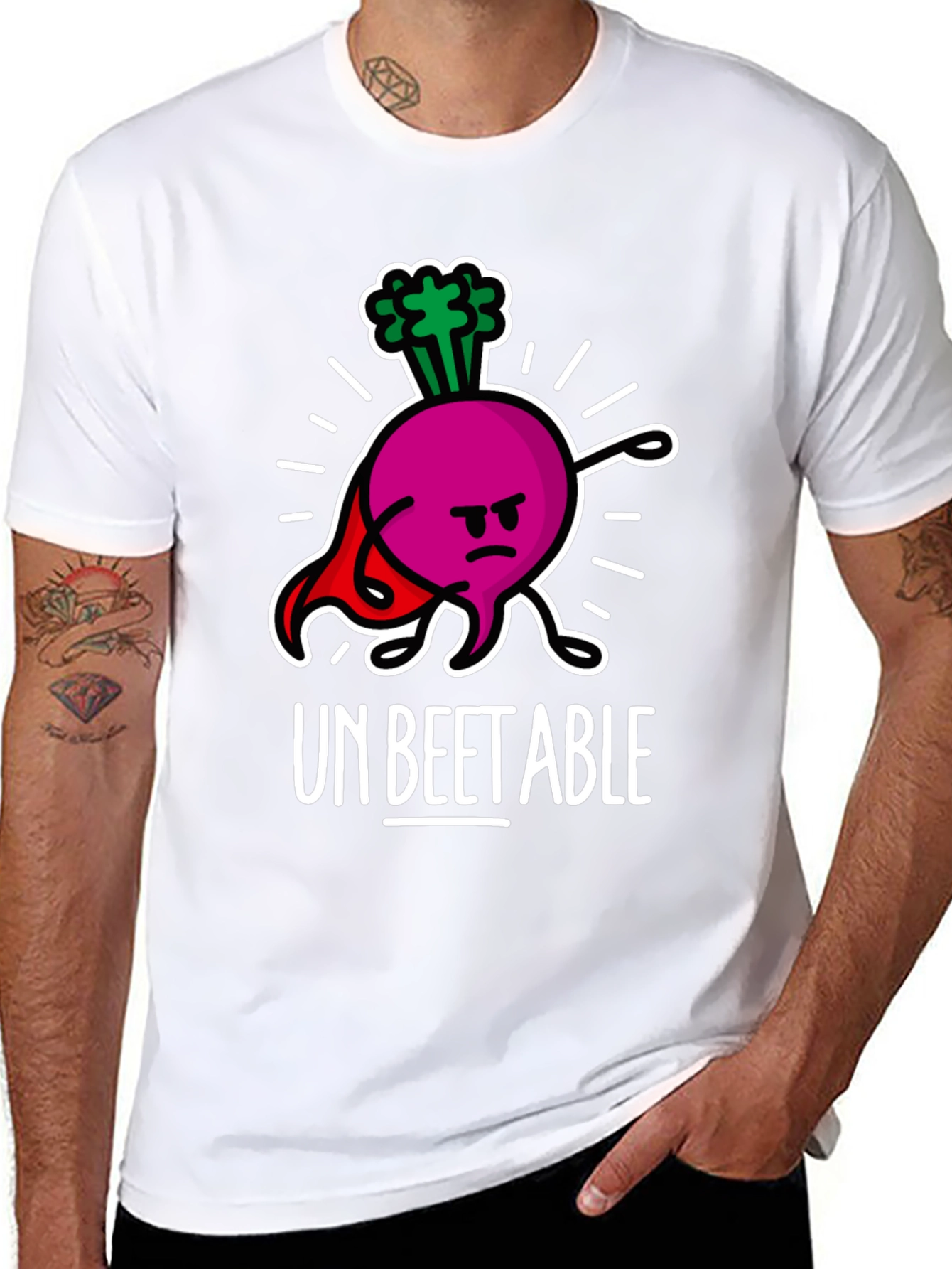 Un-Beetable Humor Tee: Super Beet Graphic T-Shirt