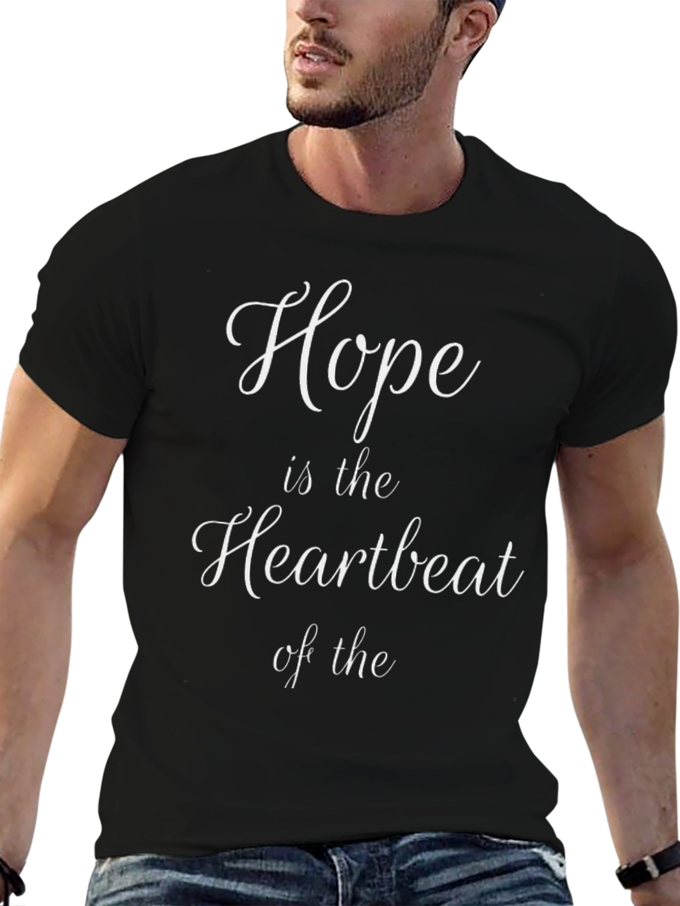 Hope Heartbeat T-Shirt - Inspiring Design Comfort Fit