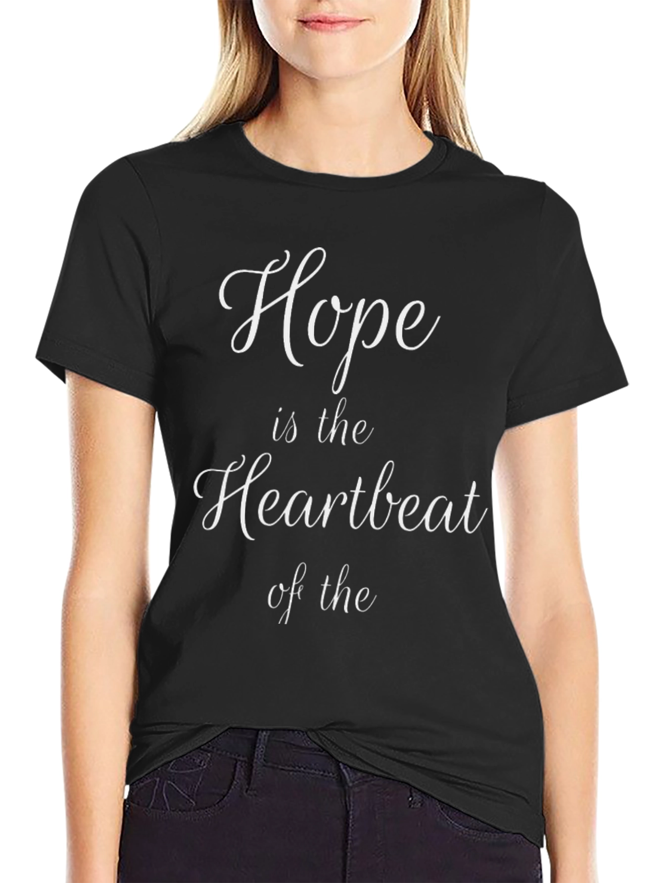Hope Heartbeat T-Shirt - Inspiring Design Comfort Fit