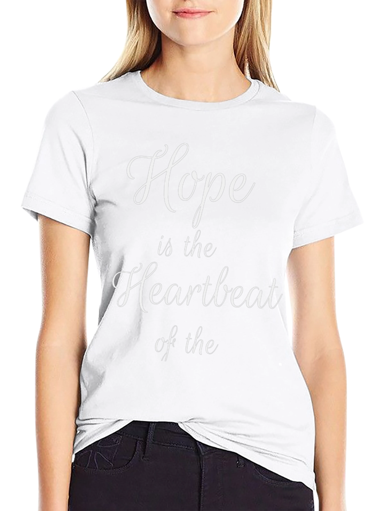 Hope Heartbeat T-Shirt - Inspiring Design Comfort Fit