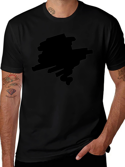 Mens Black Casual Short Sleeve T-Shirt