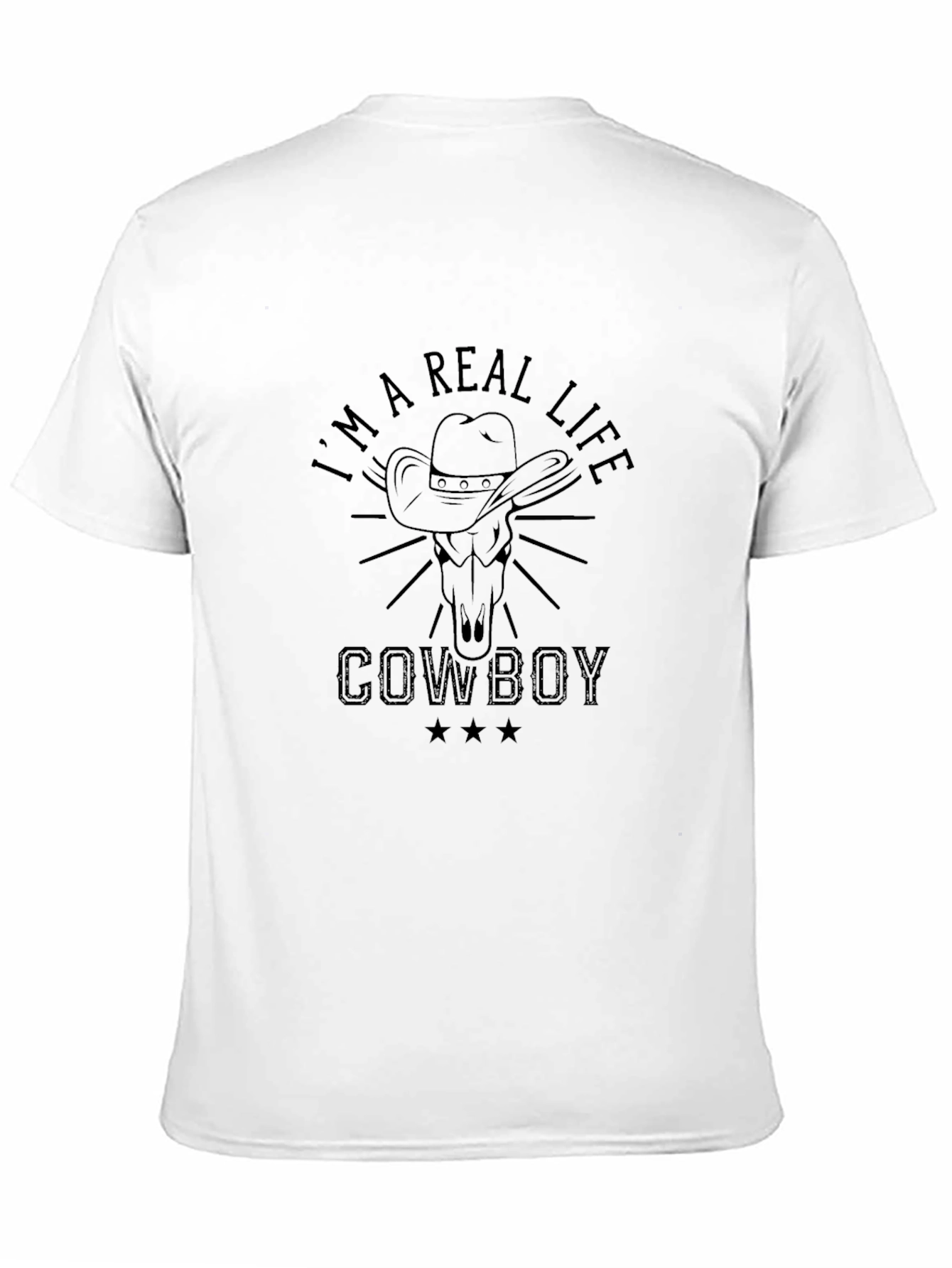 Real Life Cowboy Graphic Tee - Black