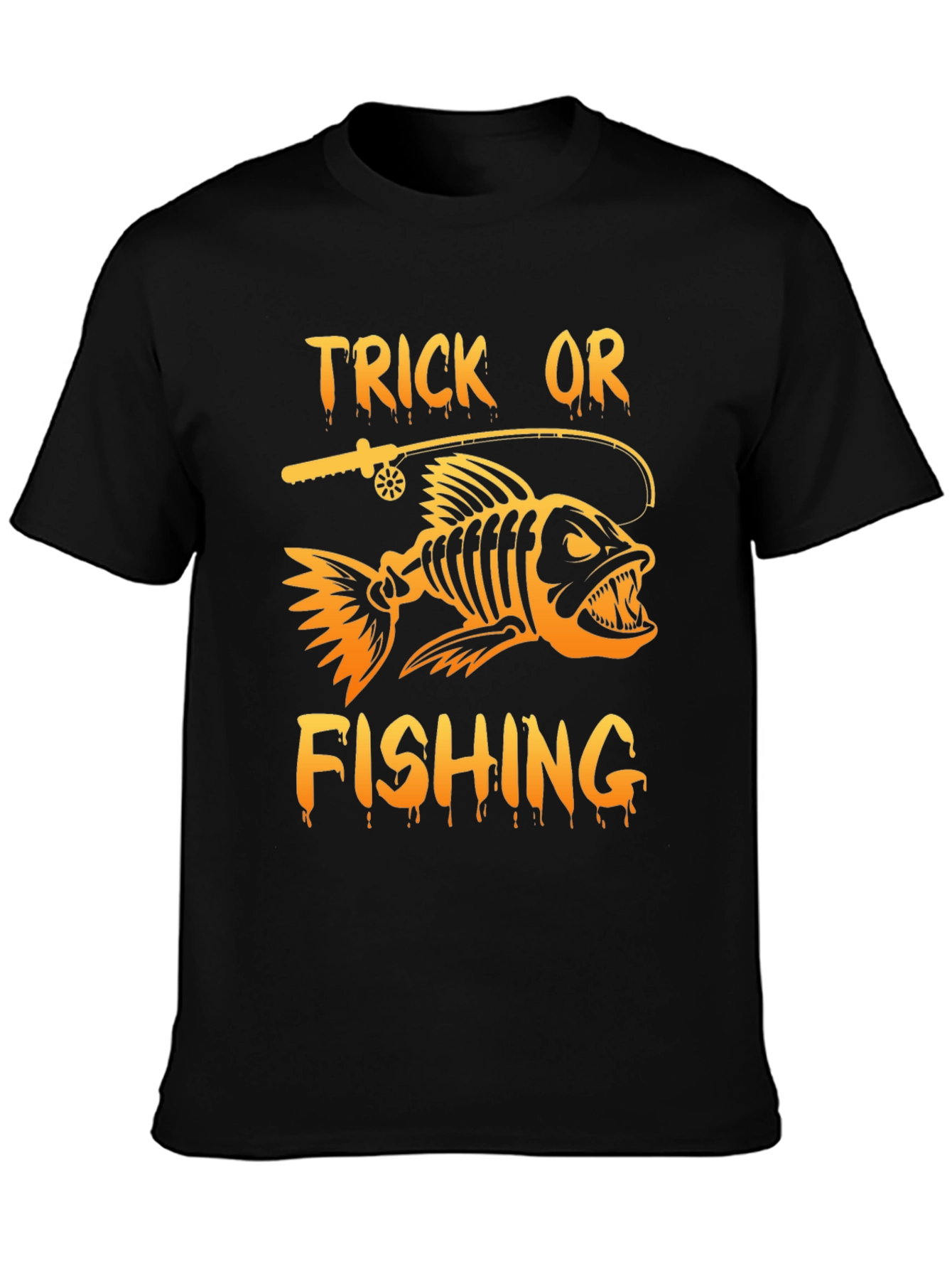 Trick Or Fishing Halloween T-Shirt