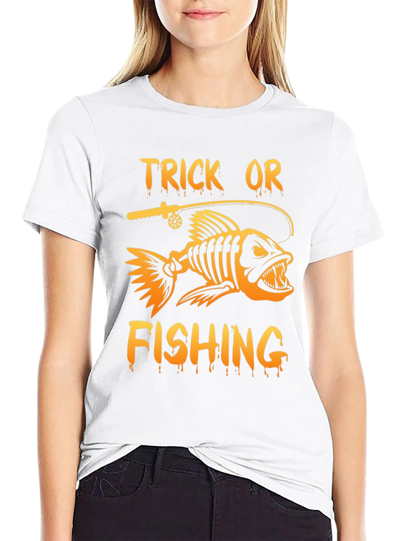 Trick Or Fishing Halloween T-Shirt