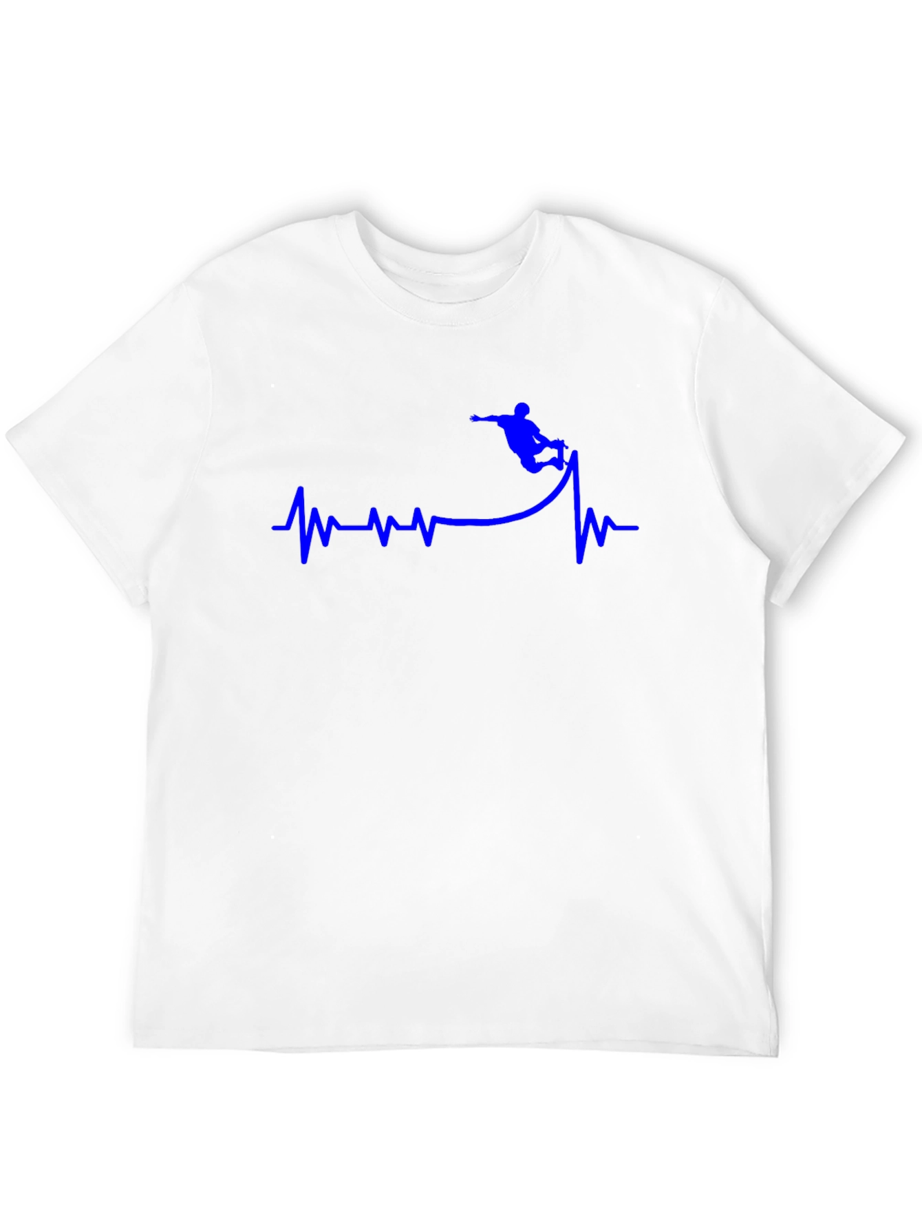 Snowboard Heartbeat T-Shirt - Black Graphic Tee