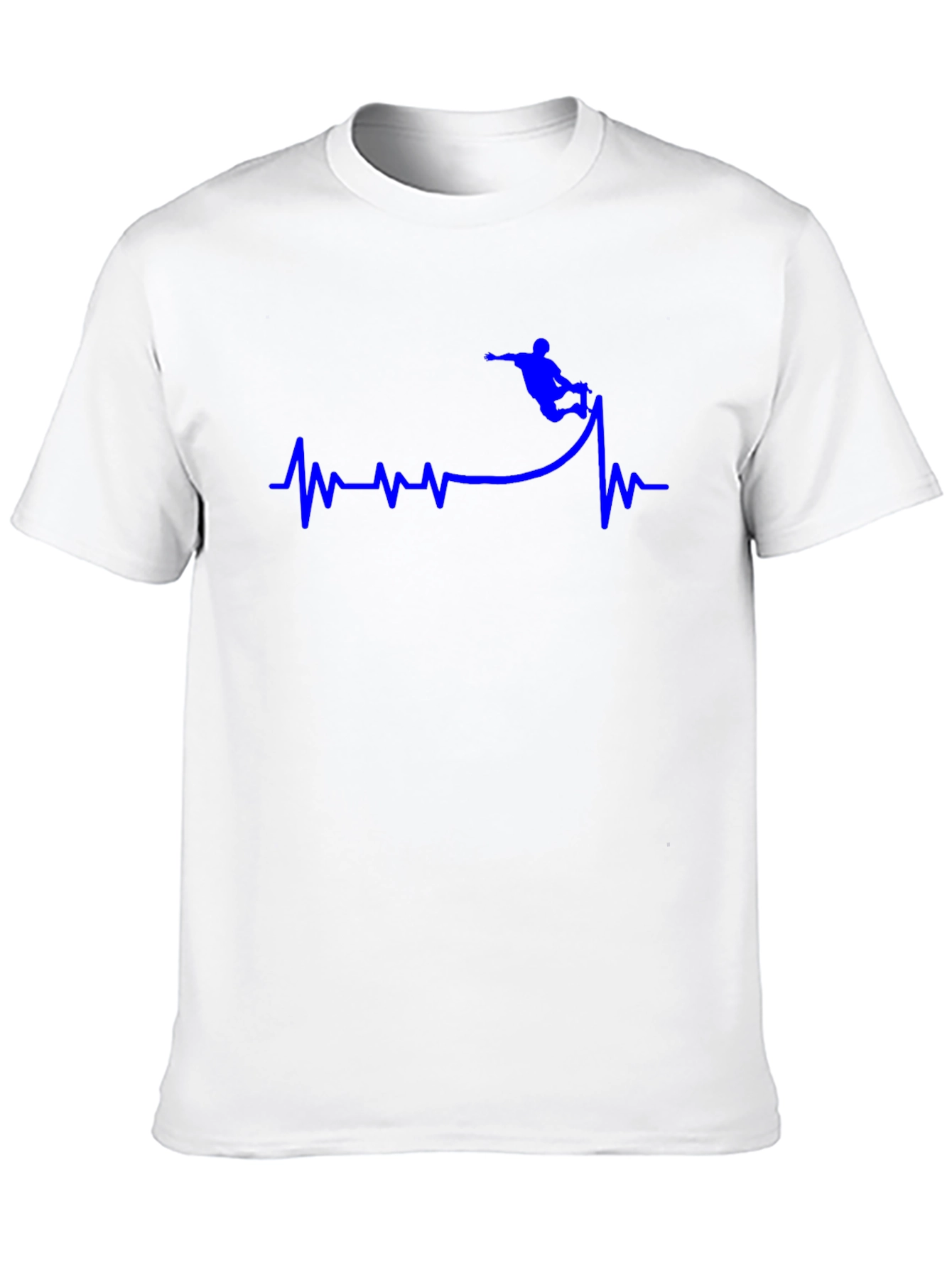 Snowboard Heartbeat T-Shirt - Black Graphic Tee