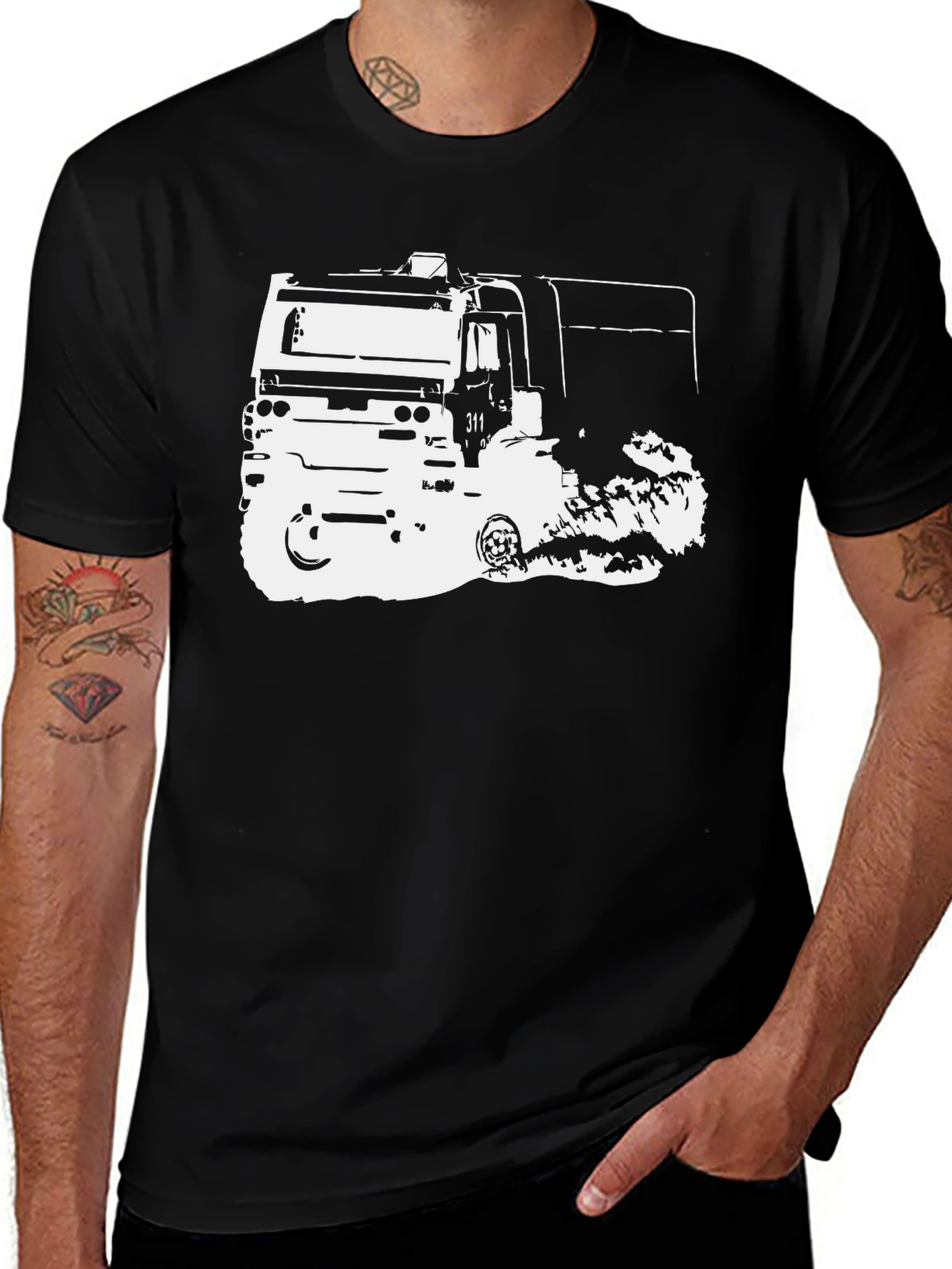 Truck Graphic Tee - Black