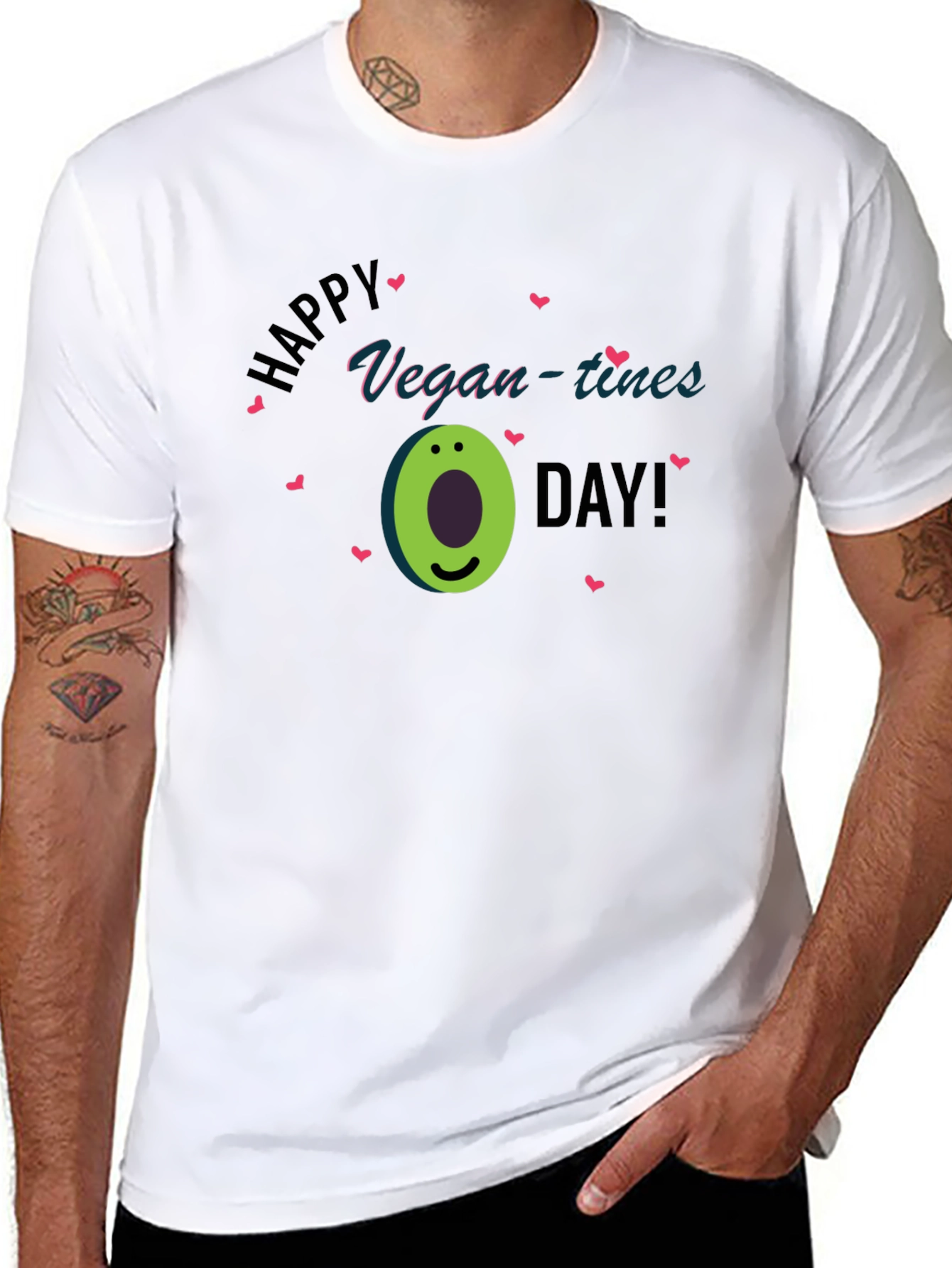 Vegan-tines Day T-Shirt - Avocado Graphic Tee