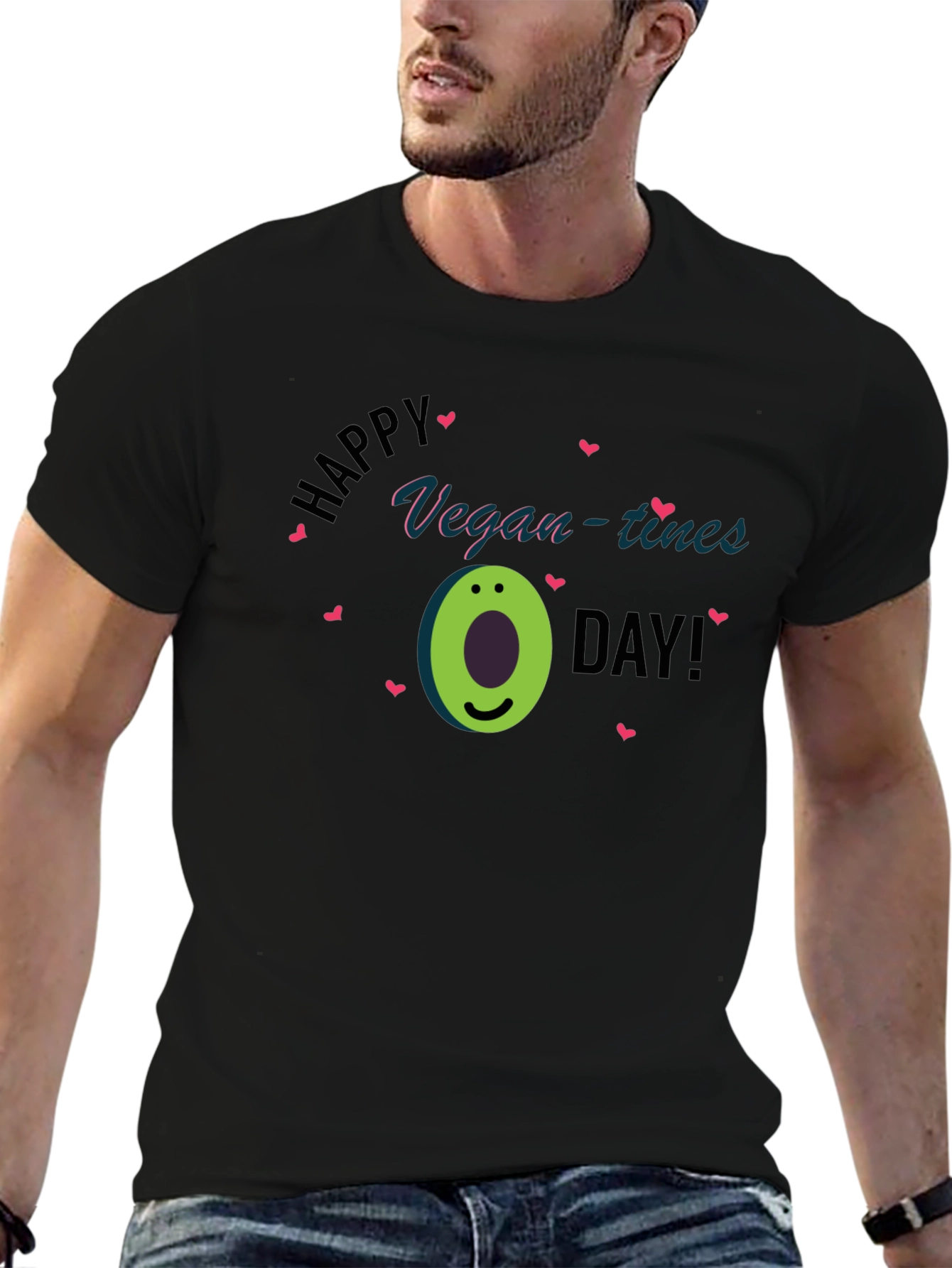 Vegan-tines Day T-Shirt - Avocado Graphic Tee