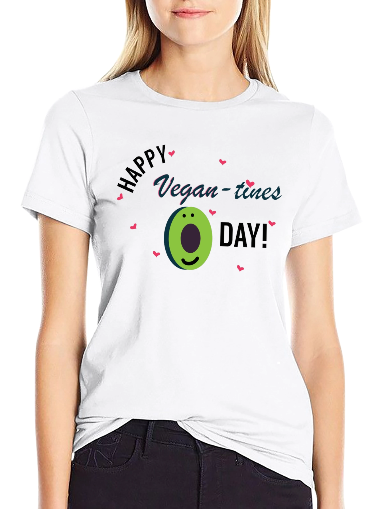 Vegan-tines Day T-Shirt - Avocado Graphic Tee