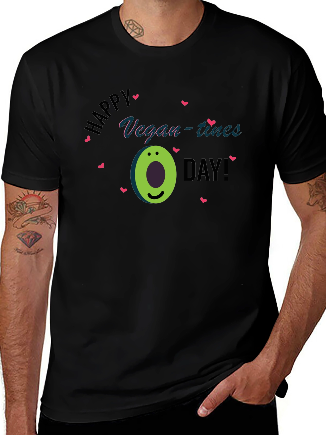Vegan-tines Day T-Shirt - Avocado Graphic Tee
