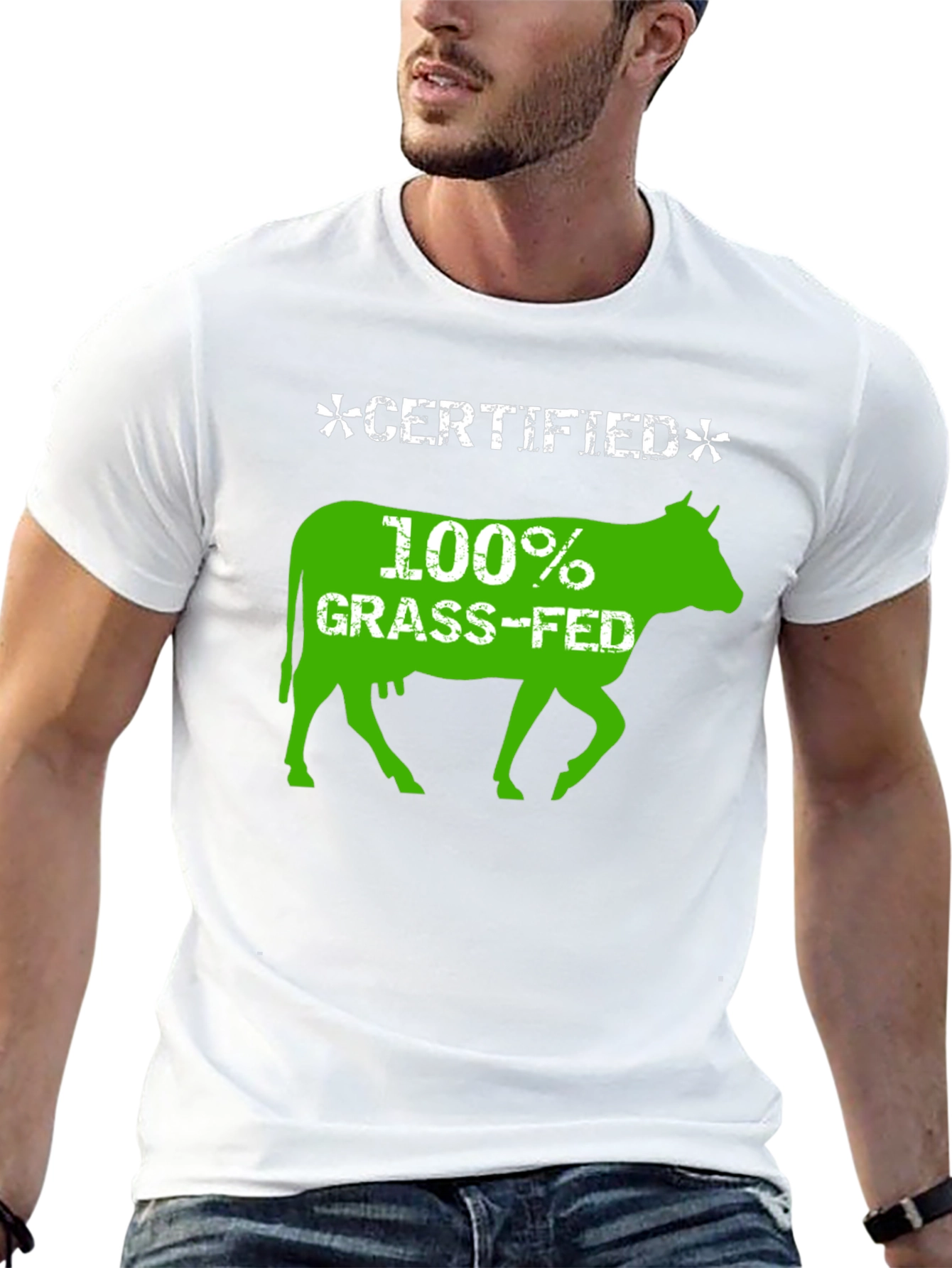 Certified 100% Grass-Fed Beef Graphic T-Shirt