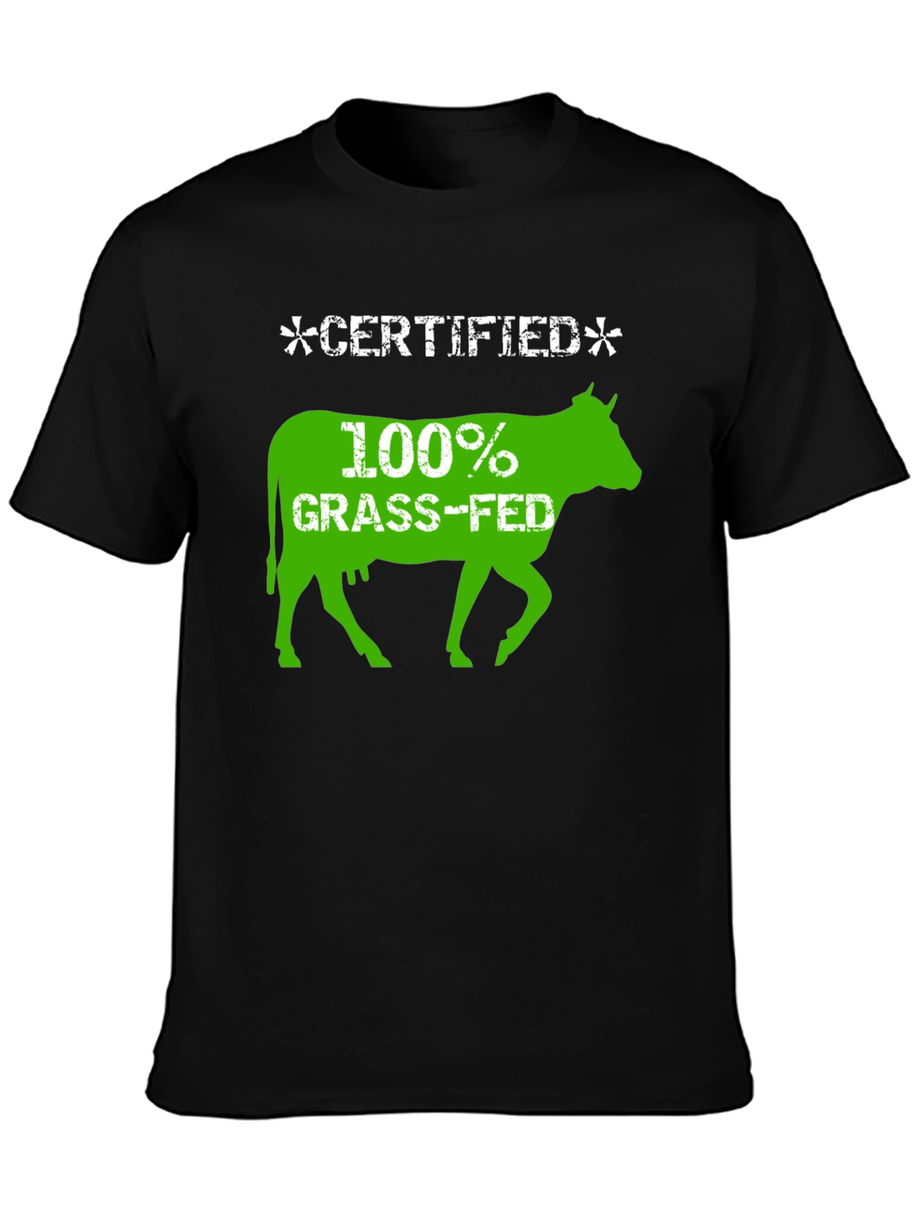 Certified 100% Grass-Fed Beef Graphic T-Shirt