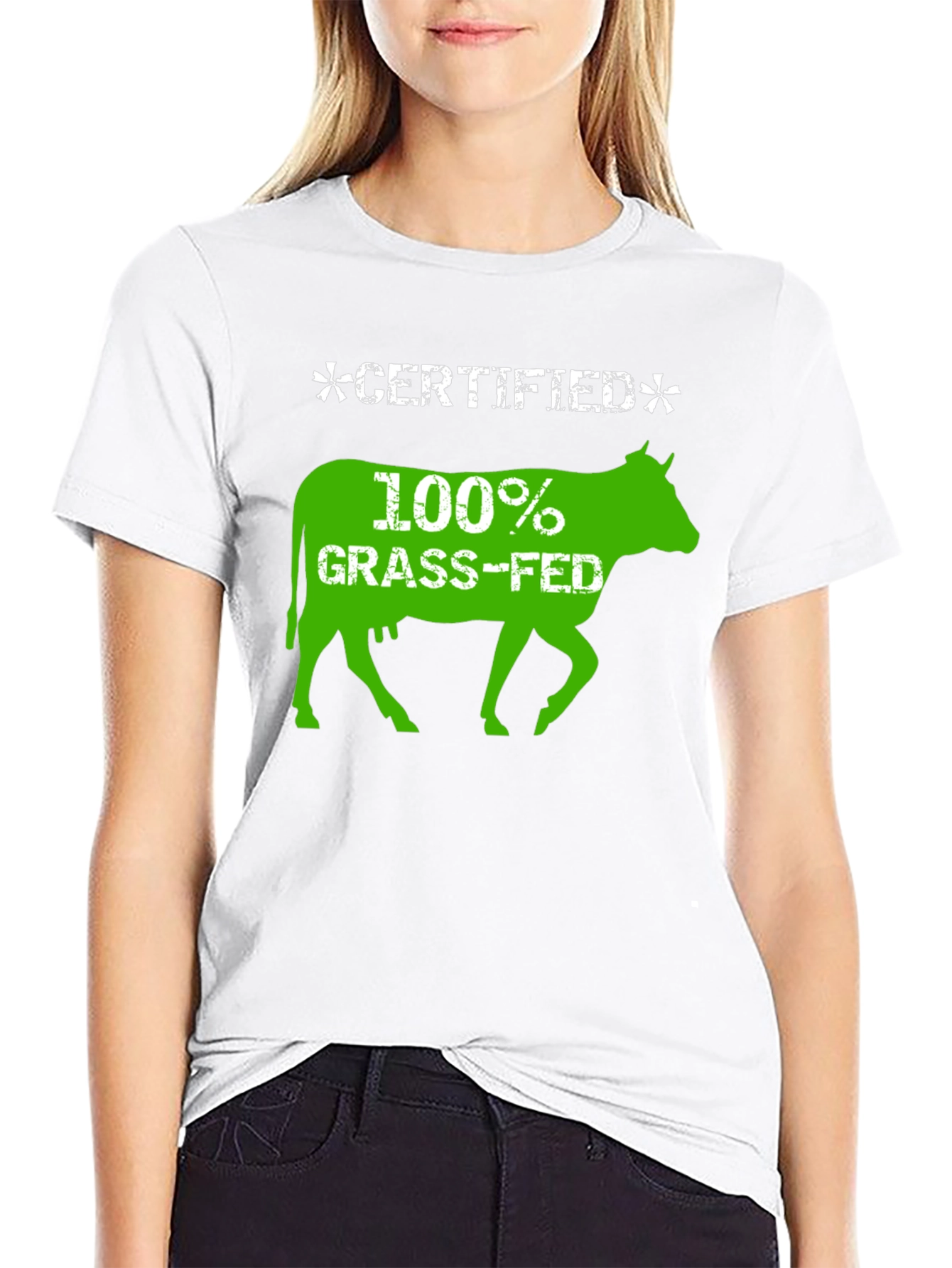Certified 100% Grass-Fed Beef Graphic T-Shirt