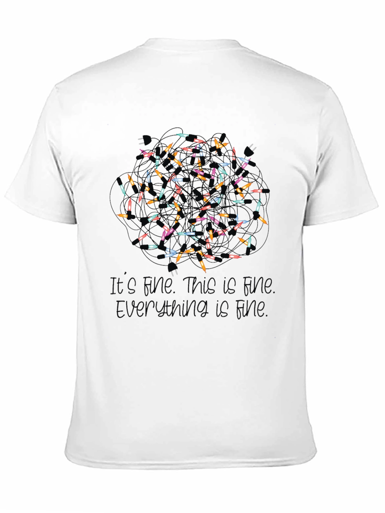 Its Fine Christmas Lights Graphic Tee