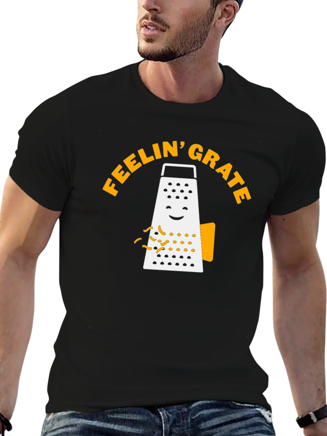 Feelin Grate T-Shirt - Funny Cheese Grater Graphic Tee