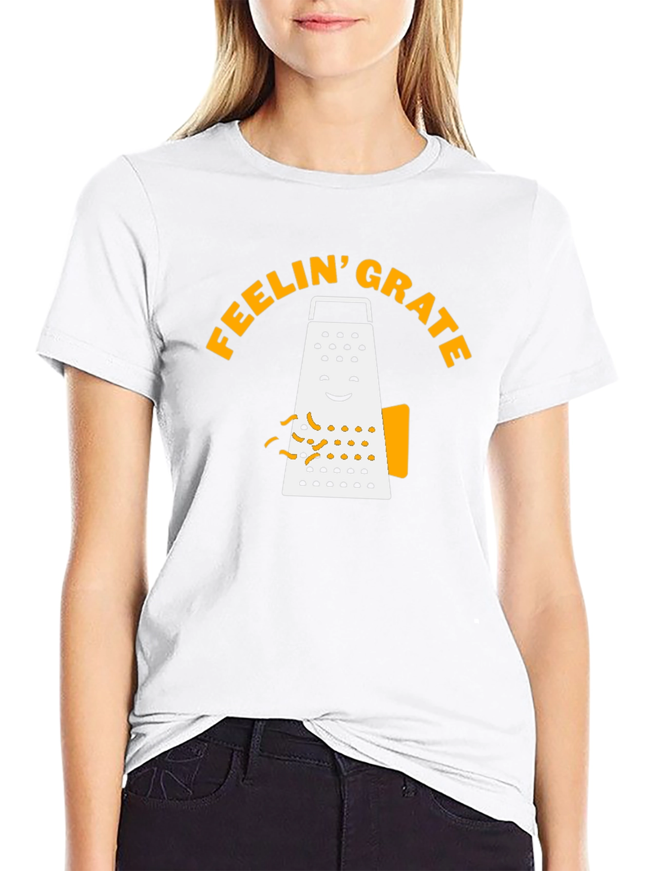 Feelin Grate T-Shirt - Funny Cheese Grater Graphic Tee