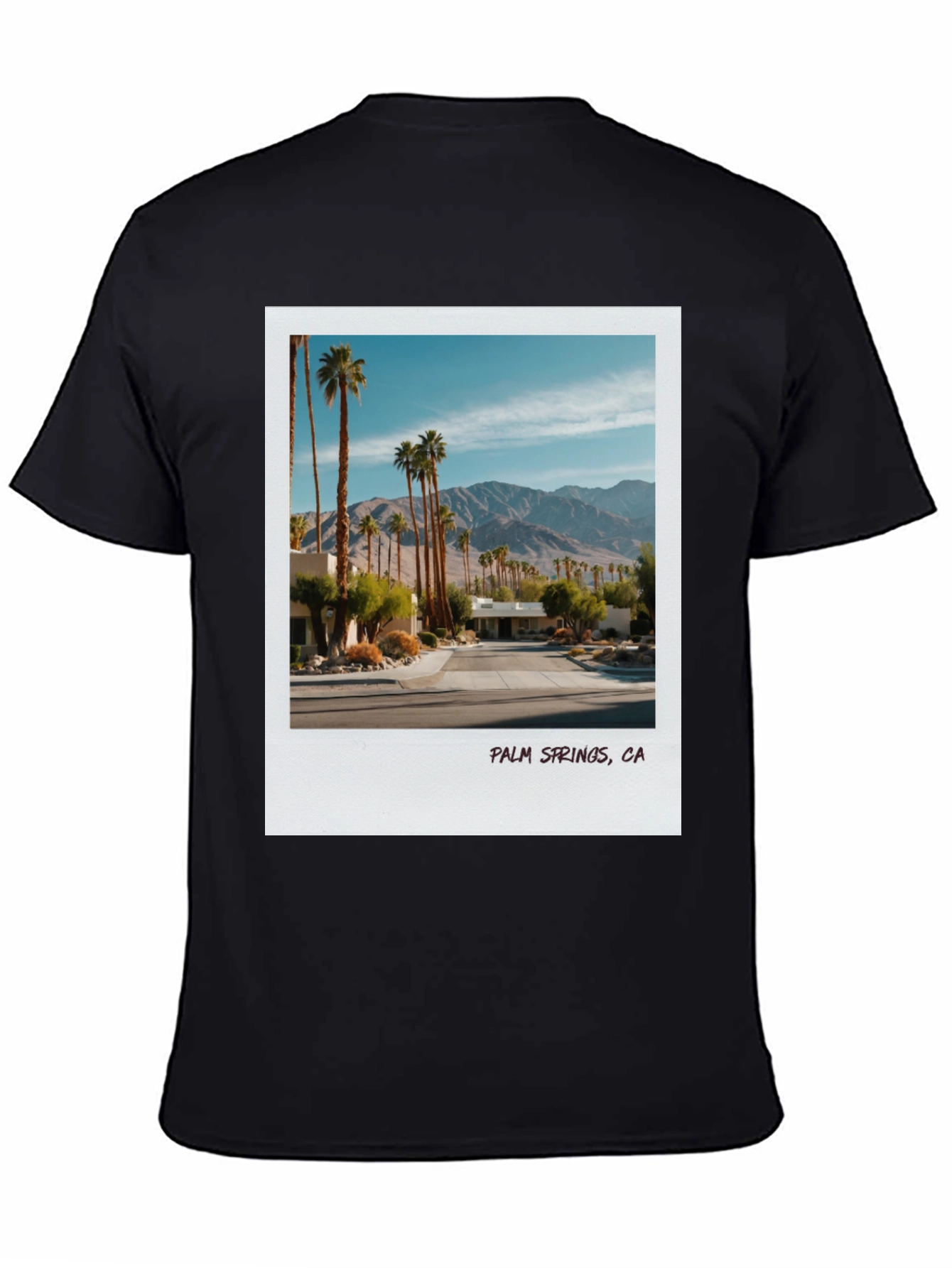 Palm Springs CA Graphic Tee - Black