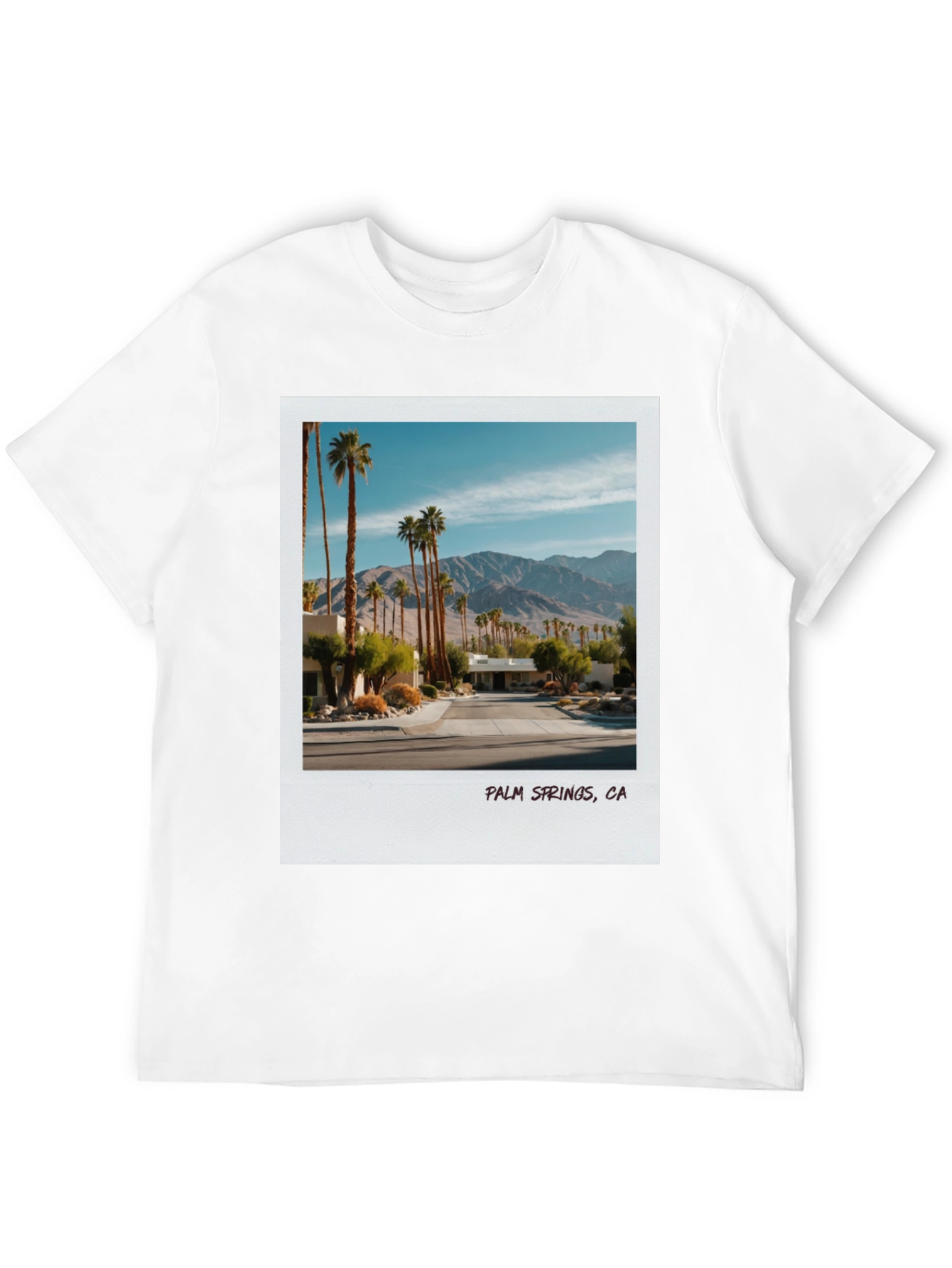 Palm Springs CA Graphic Tee - Black