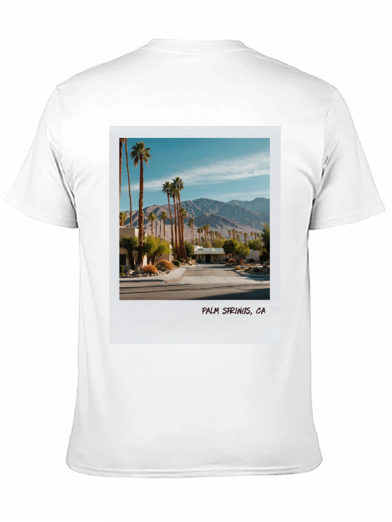 Palm Springs CA Graphic Tee - Black