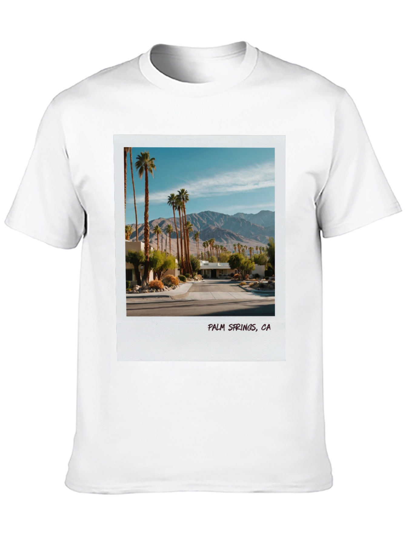 Palm Springs CA Graphic Tee - Black