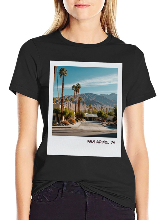 Palm Springs CA Graphic Tee - Black