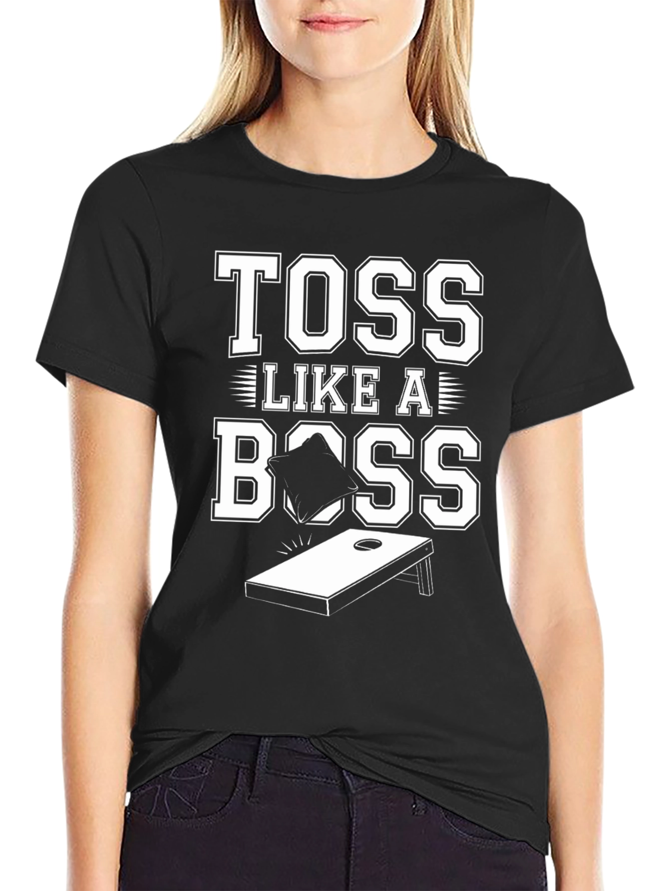 Toss Like A Boss Cornhole T-Shirt