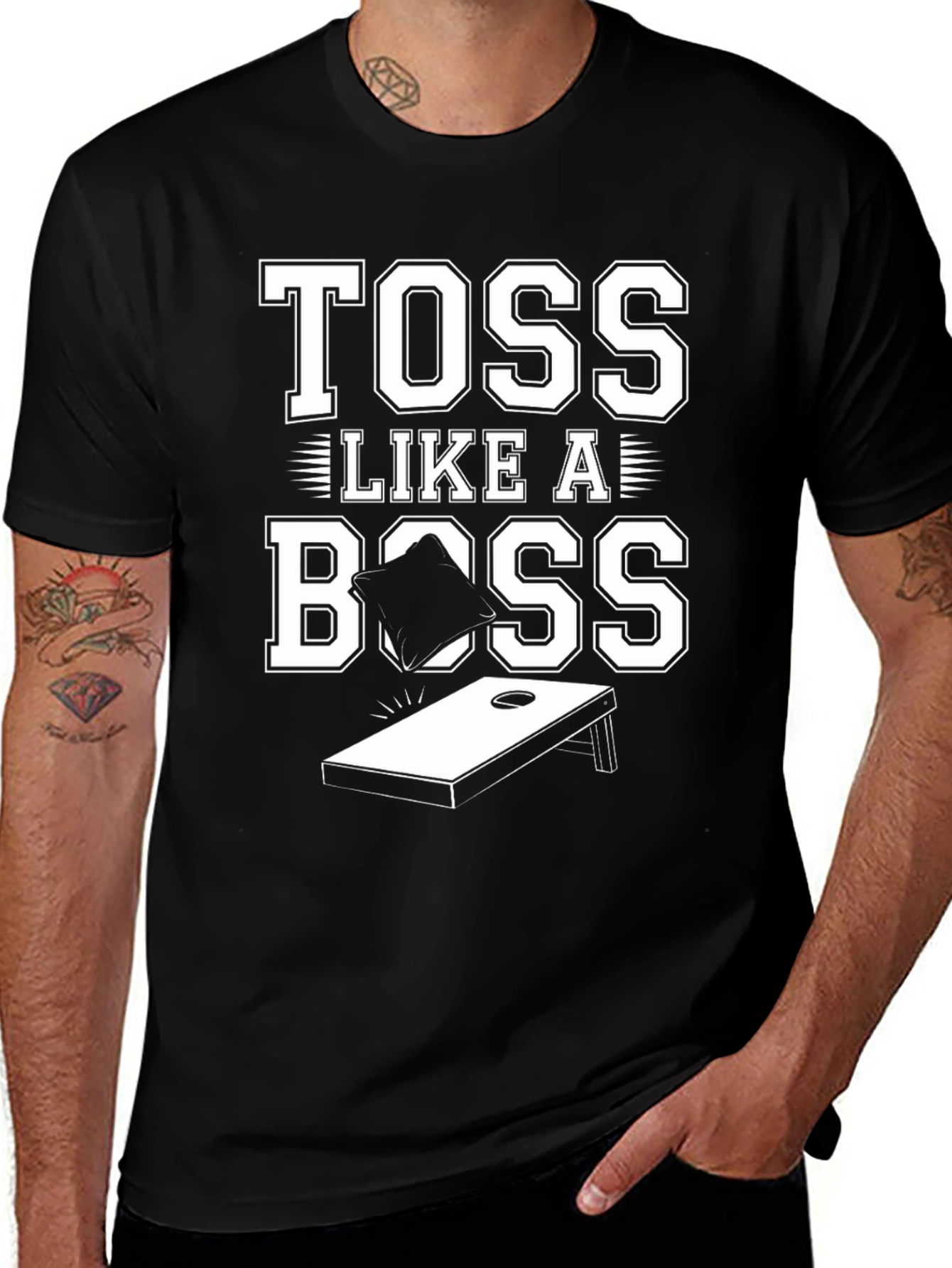 Toss Like A Boss Cornhole T-Shirt