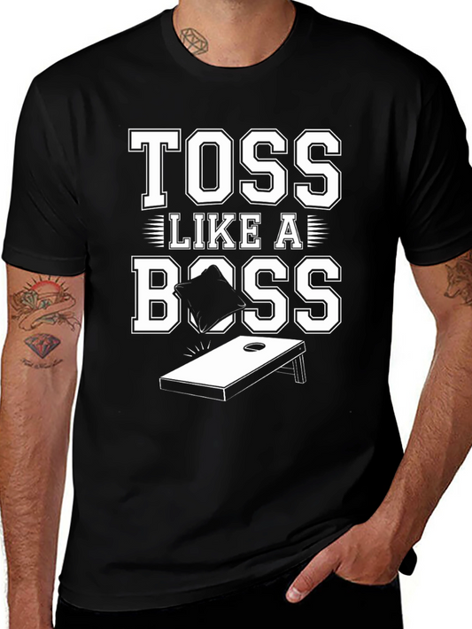 Toss Like A Boss Cornhole T-Shirt