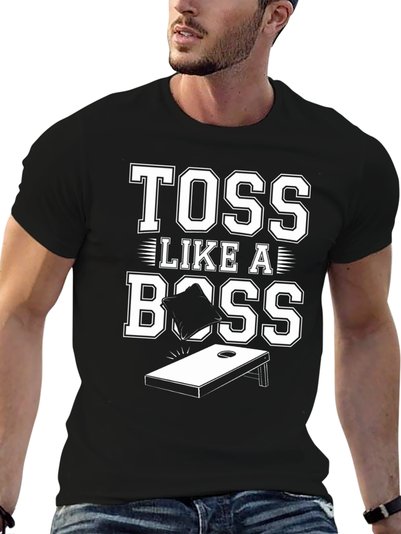 Toss Like A Boss Cornhole T-Shirt