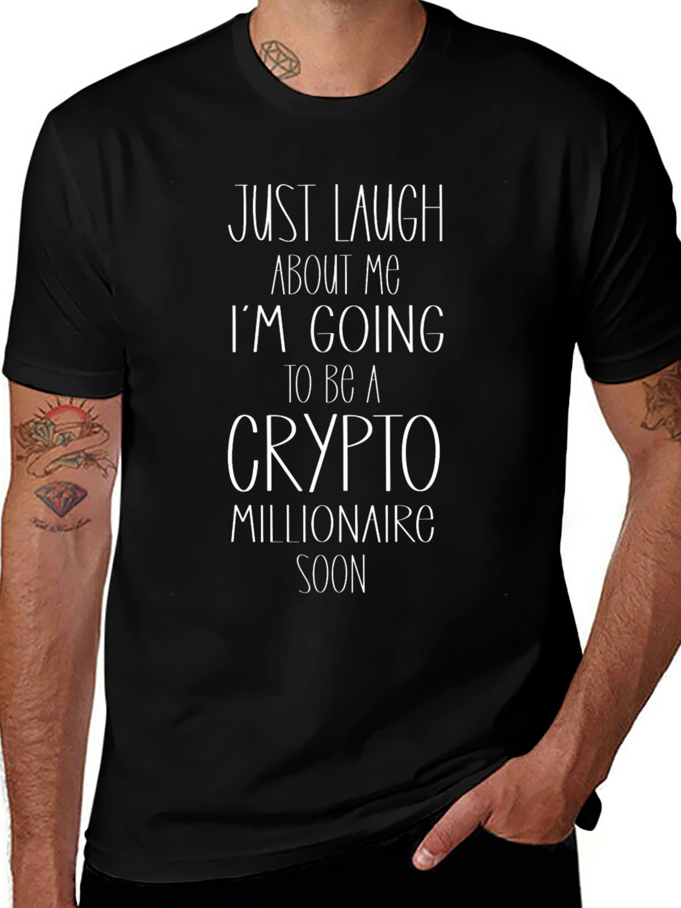 Crypto Millionaire T-Shirt - Funny Slogan Tee