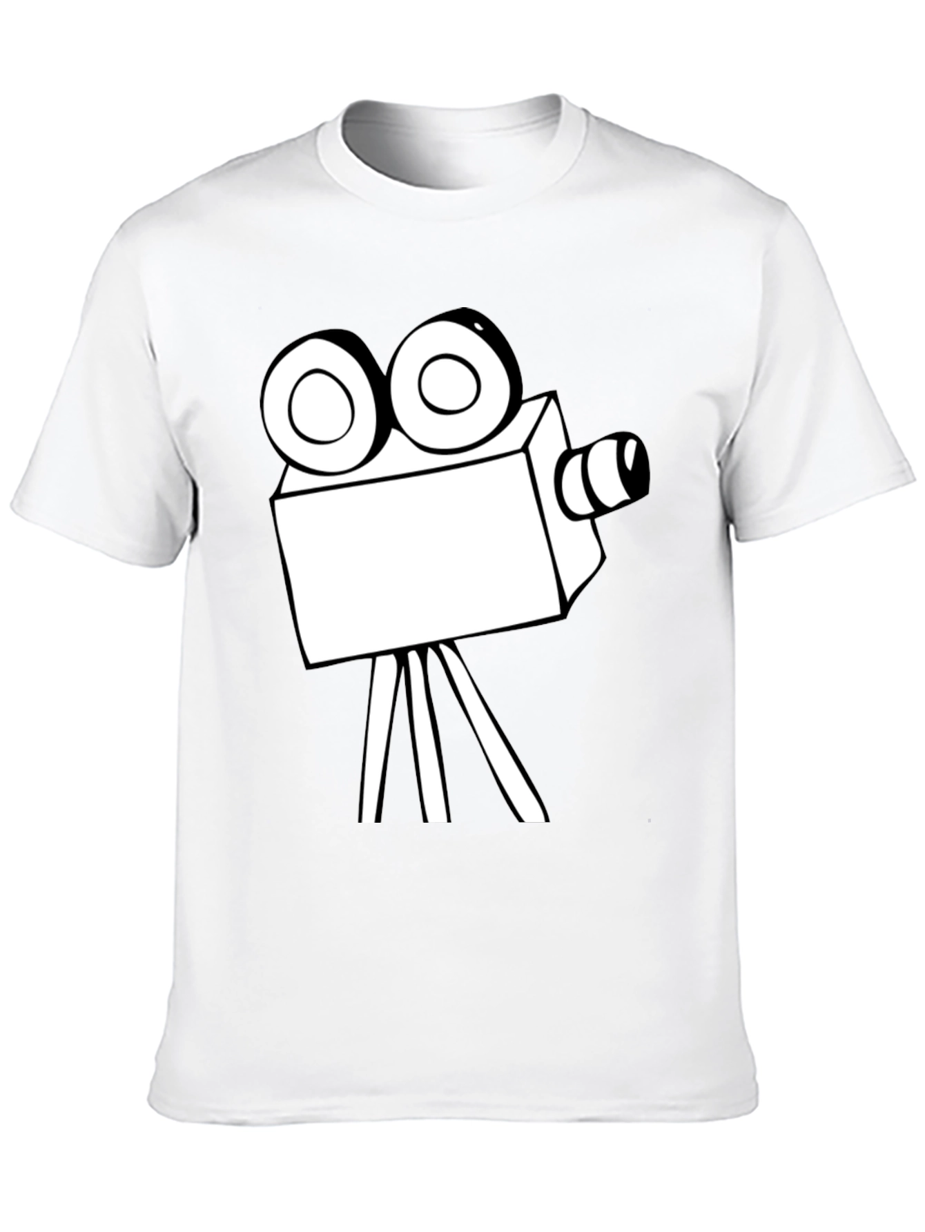 Retro Movie Camera Graphic T-Shirt