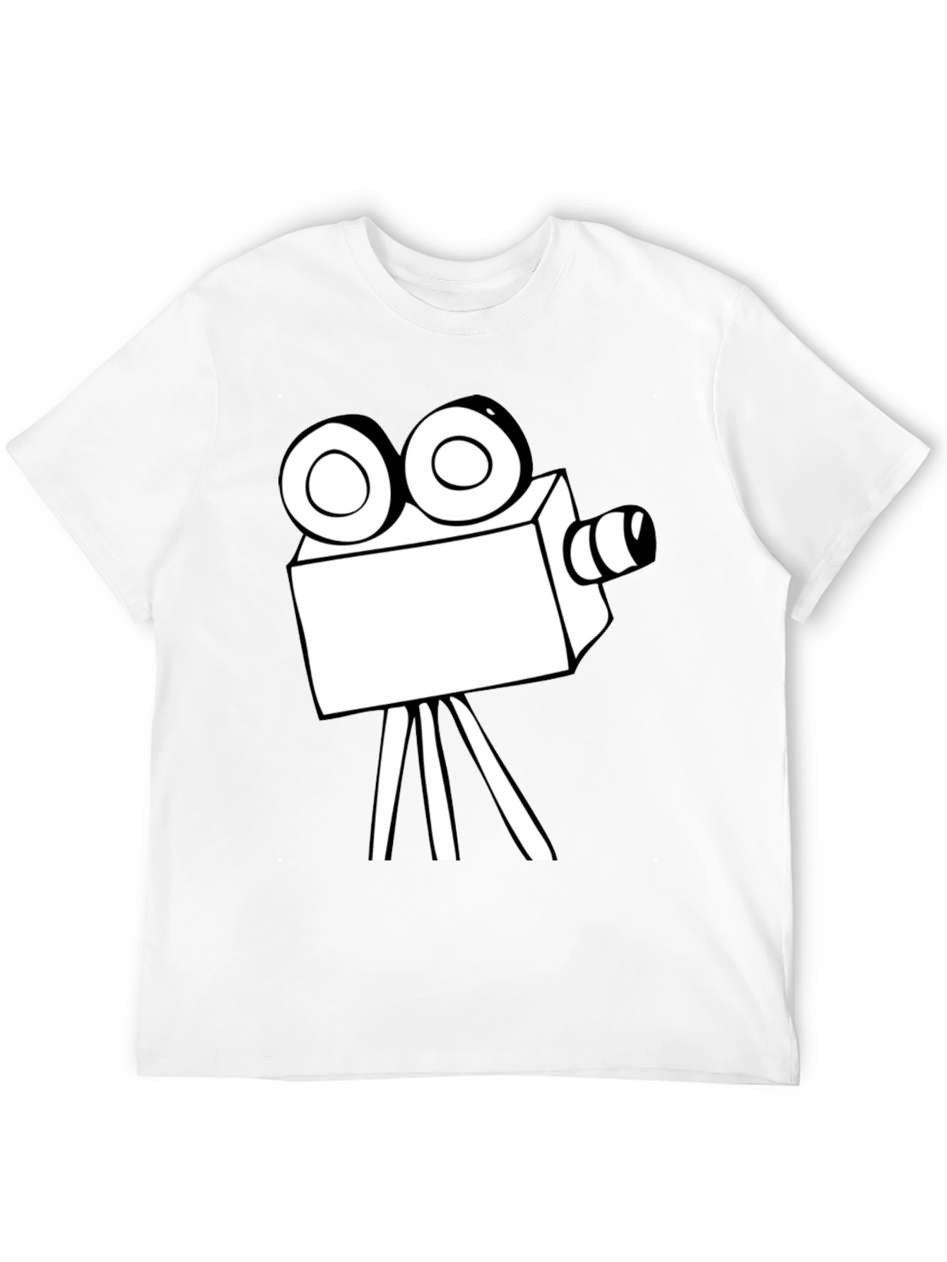 Retro Movie Camera Graphic T-Shirt