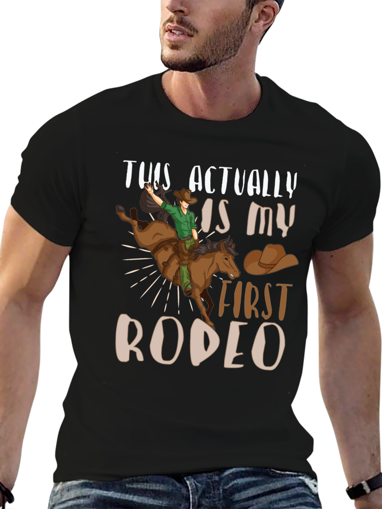 First Rodeo Graphic Tee - Cowboy T-Shirt