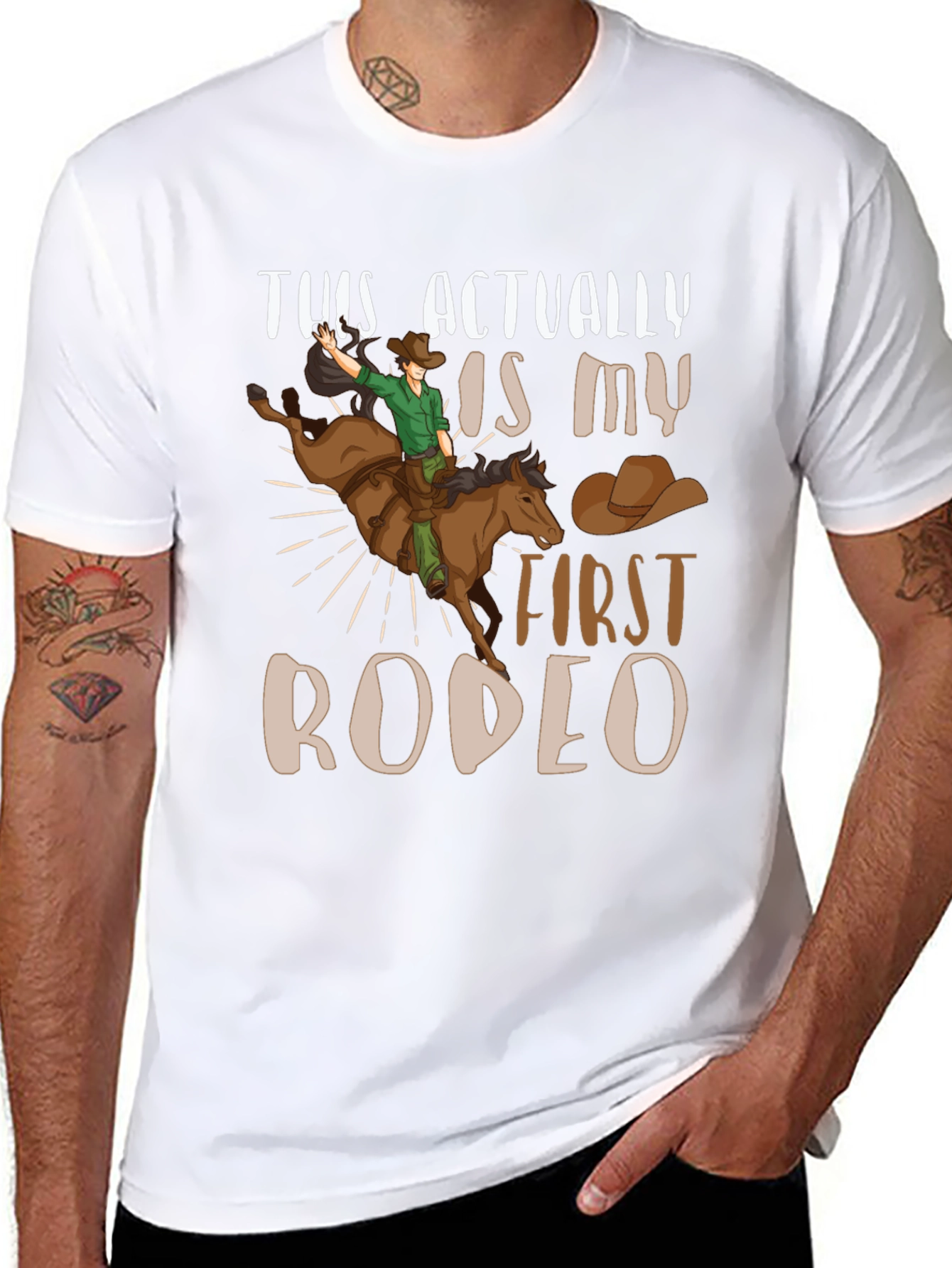First Rodeo Graphic Tee - Cowboy T-Shirt