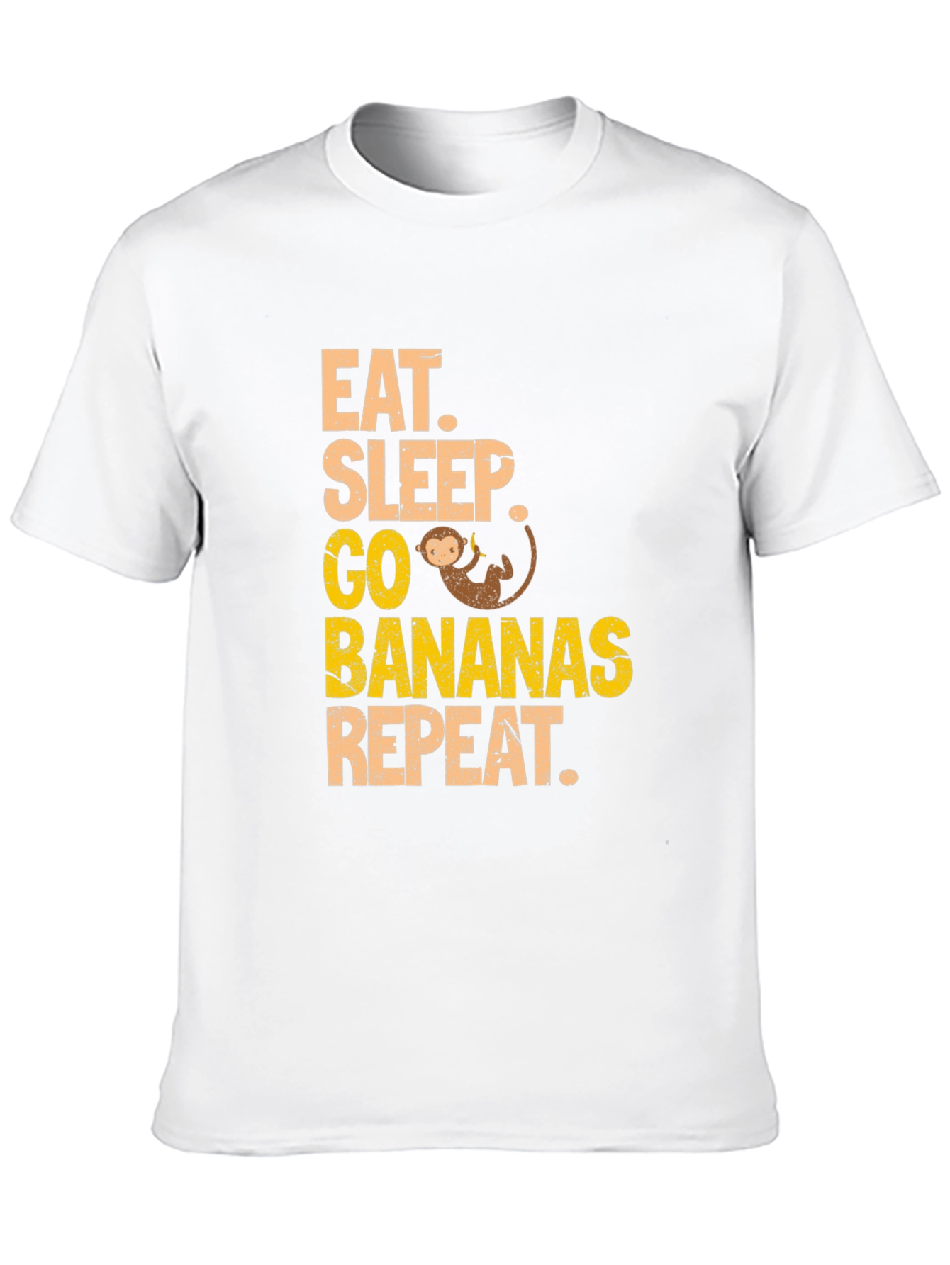 Eat Sleep Go Bananas Monkey T-Shirt