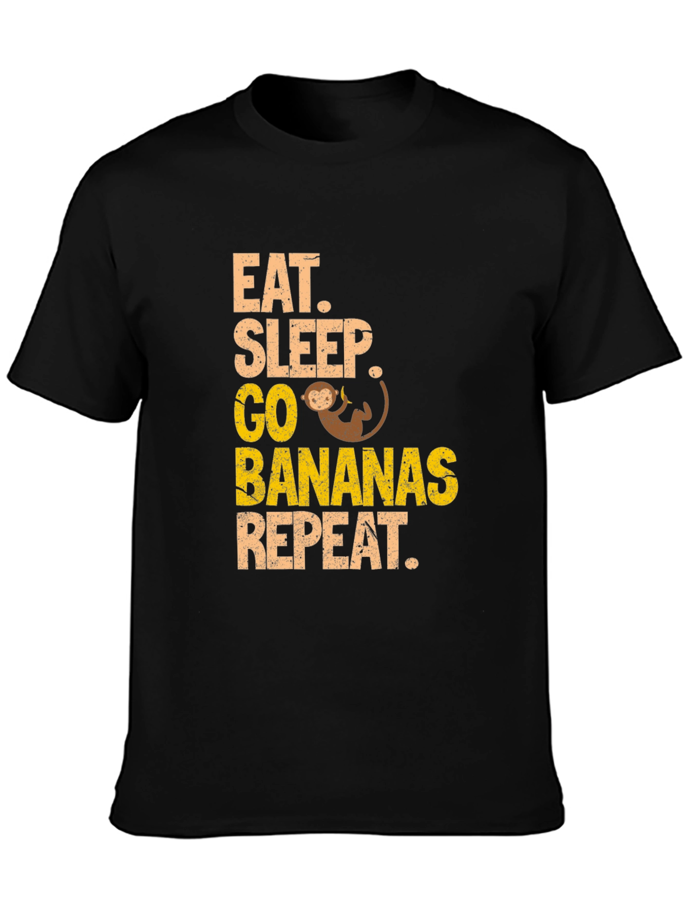 Eat Sleep Go Bananas Monkey T-Shirt