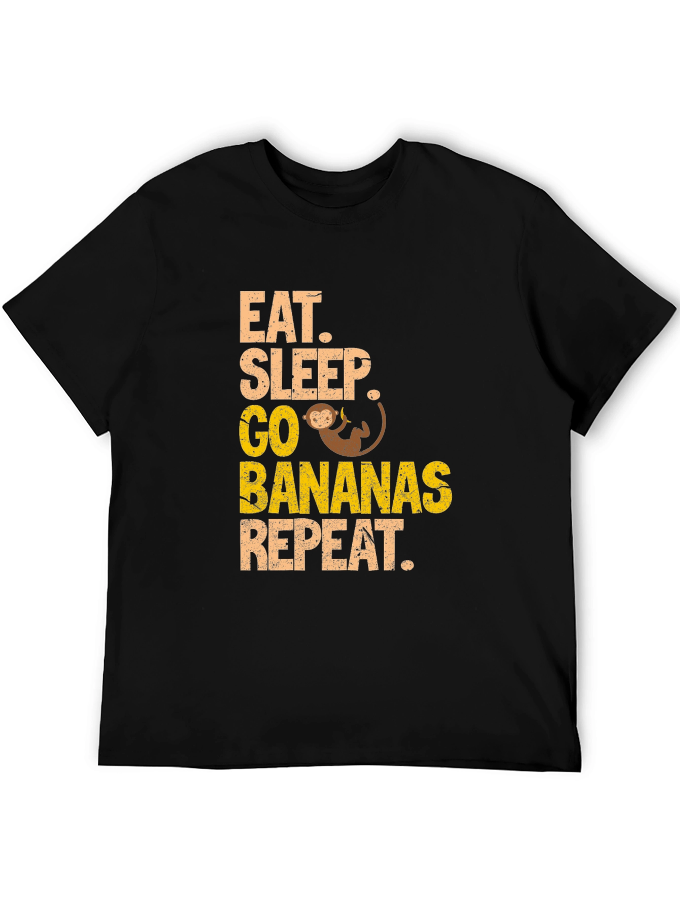Eat Sleep Go Bananas Monkey T-Shirt