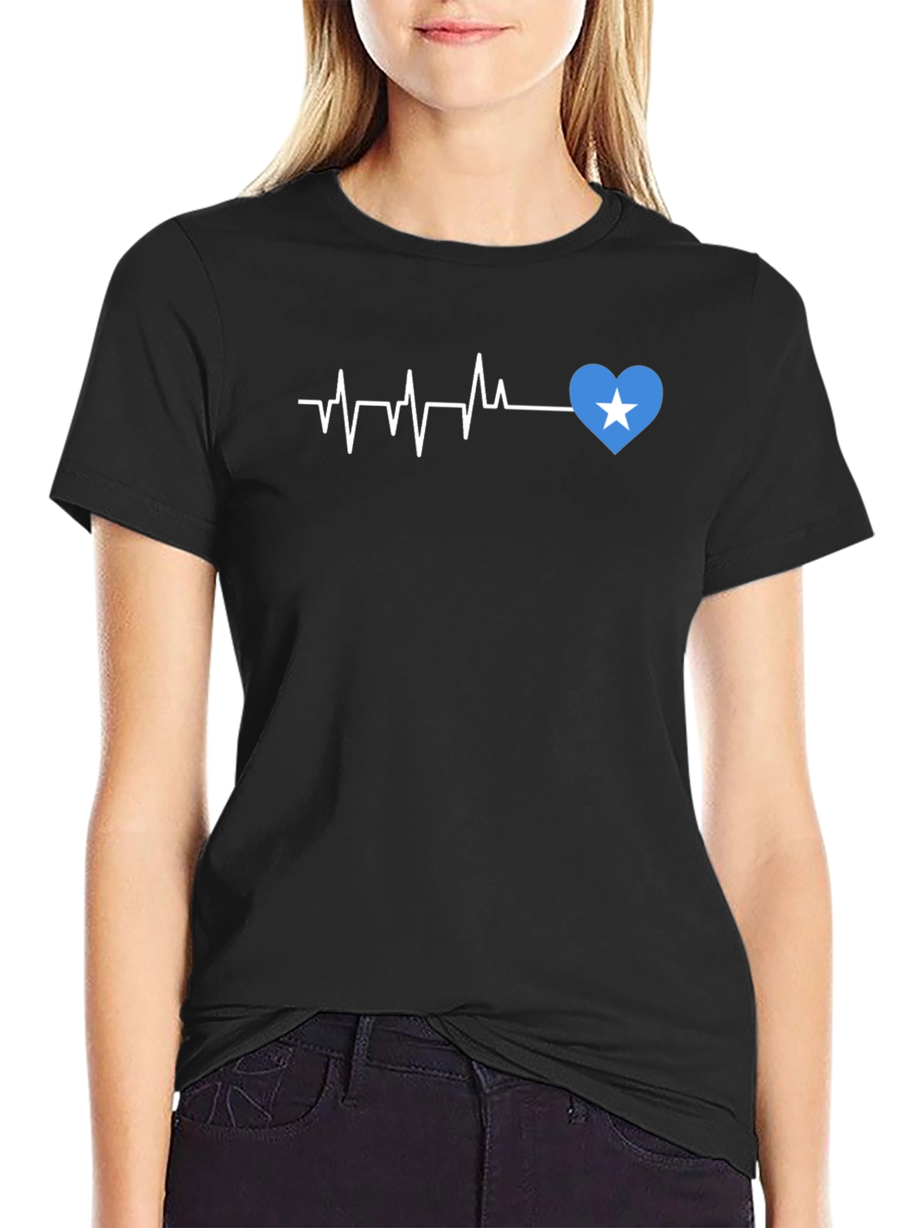 Heartbeat T-Shirt - Love Somalia Design