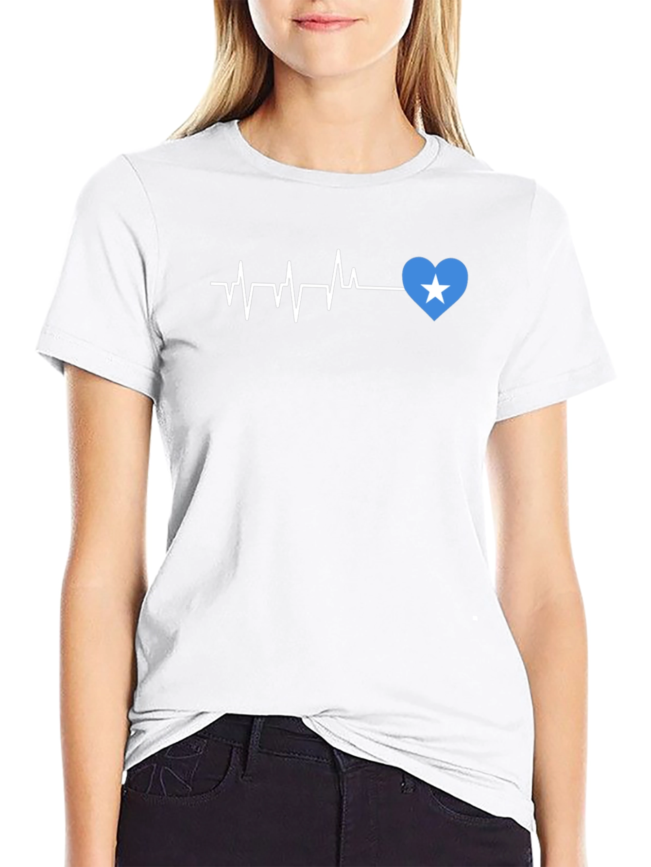 Heartbeat T-Shirt - Love Somalia Design