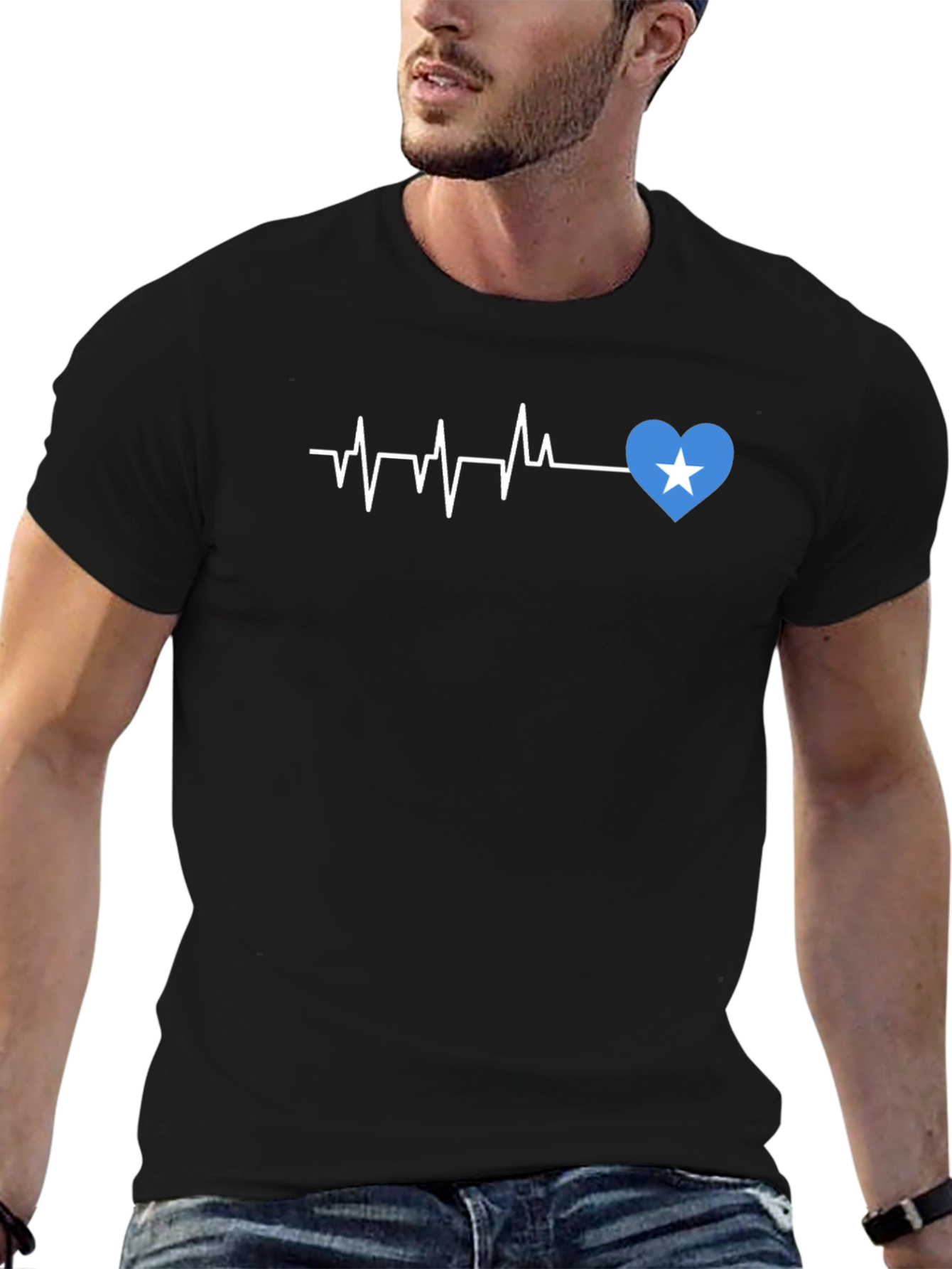 Heartbeat T-Shirt - Love Somalia Design
