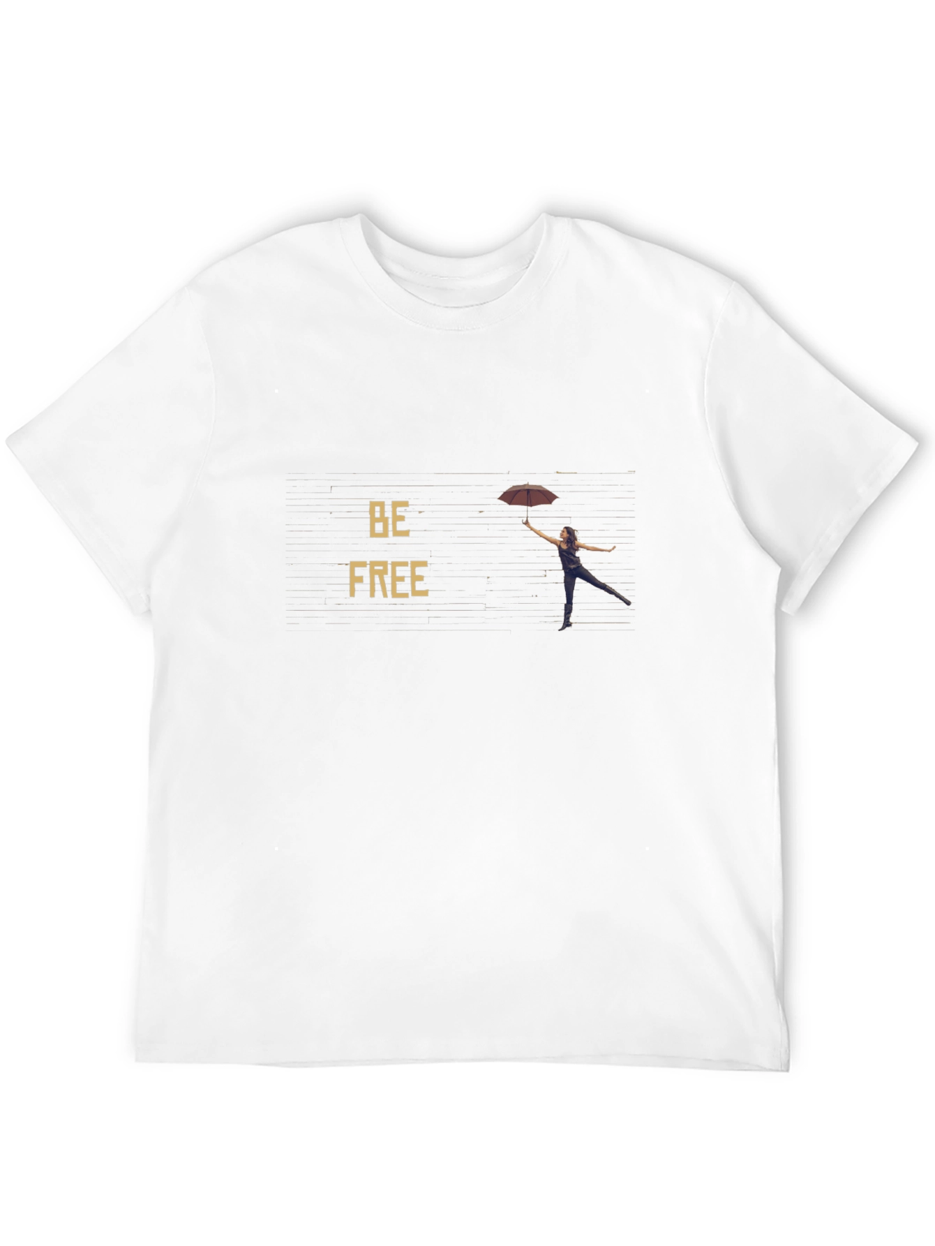 Be Free Black Graphic Tee